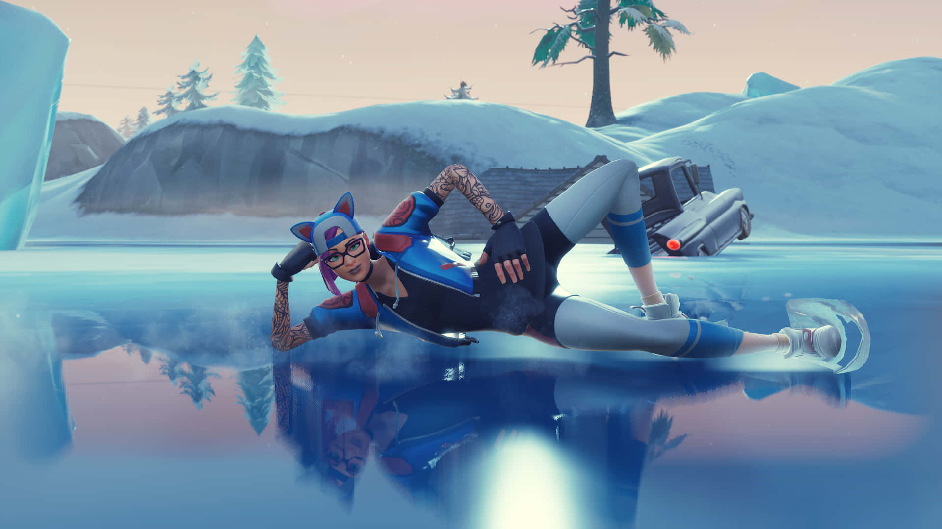 Lynx Fortnite, Fortnite, cat ears, Full HD Desktop Wallpaper