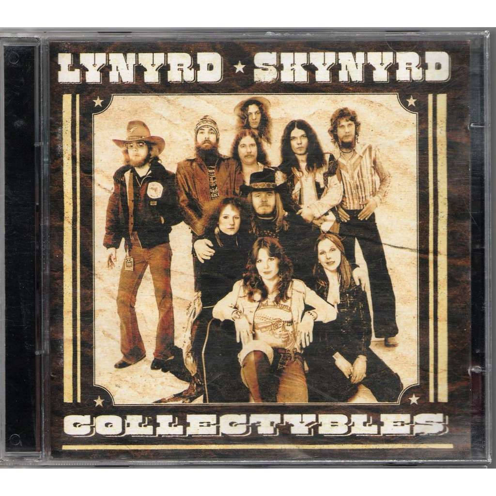 Lynyrd Skynyrd, collectybles compilation album cover, vintage sepia-toned photo, SD Desktop Wallpaper