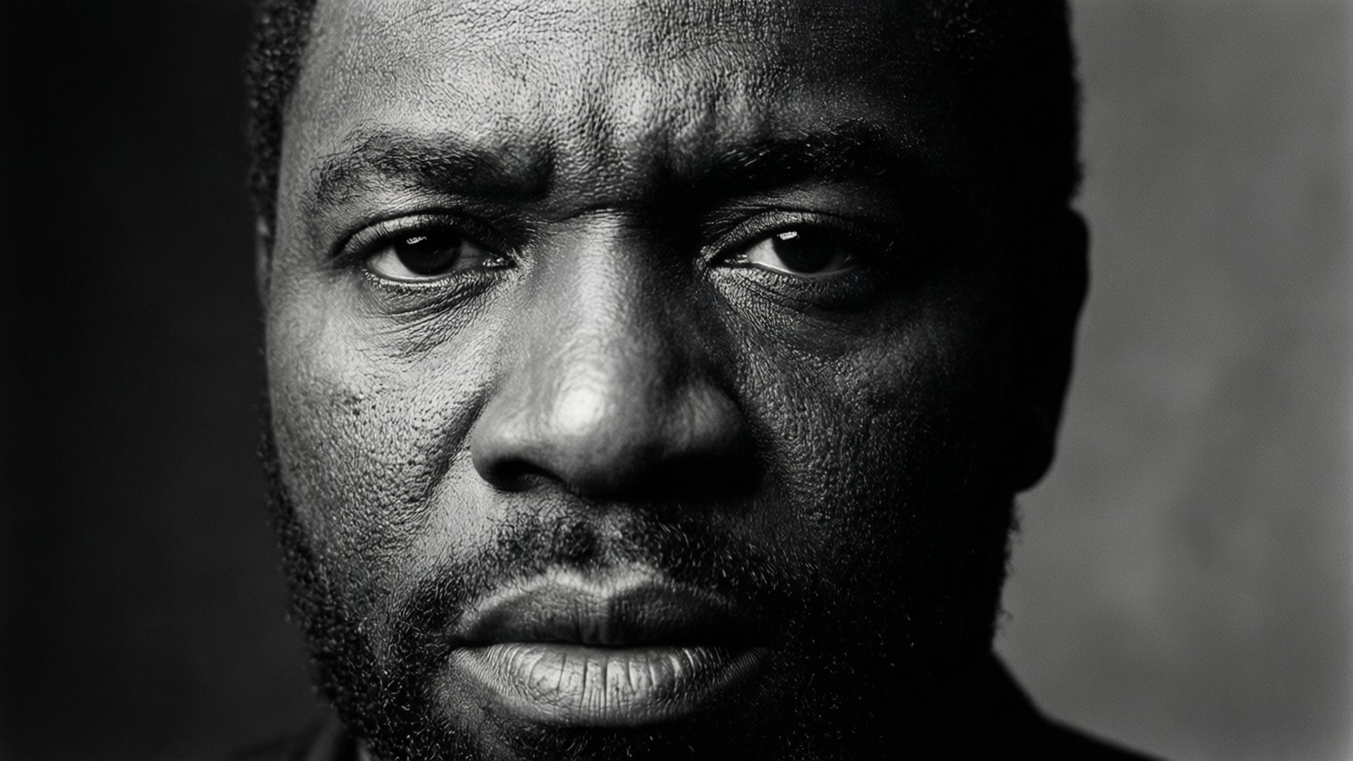 M.c. Gainey, Black and white, close-up, Full HD Desktop Wallpaper