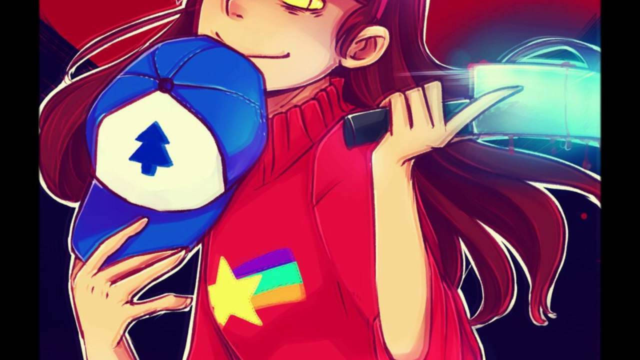Mabel Pines, red hair, yellow eyes, HD Desktop Wallpaper