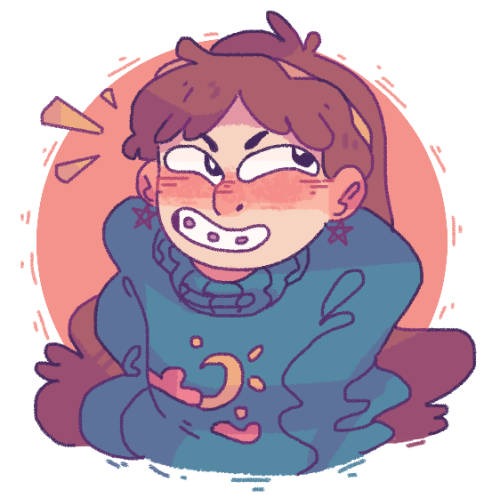 Mabel Pines, brown hair, star earrings, SD Desktop Wallpaper