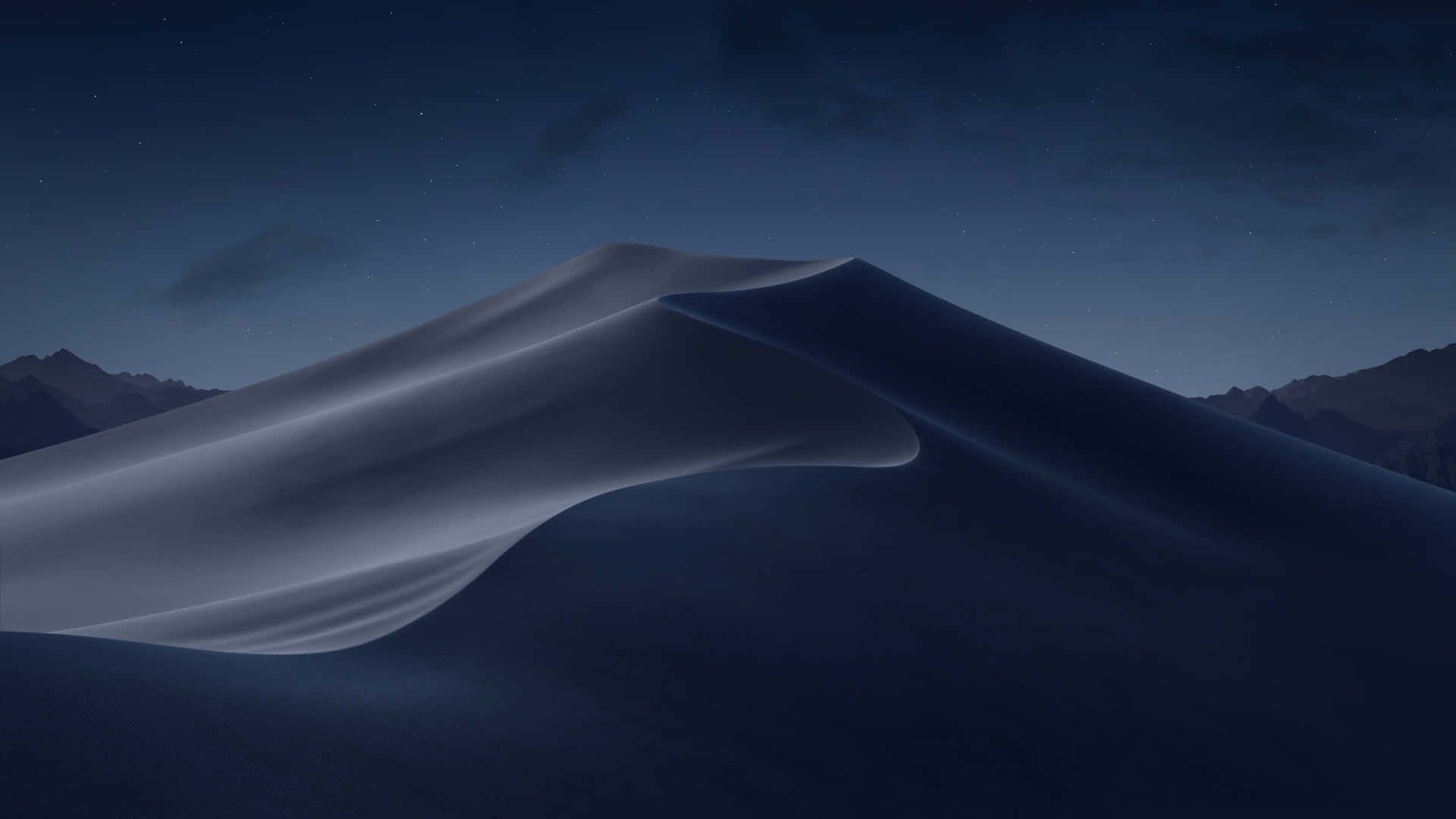 Mac Dark, mountain, dark sky, Full HD Desktop Wallpaper