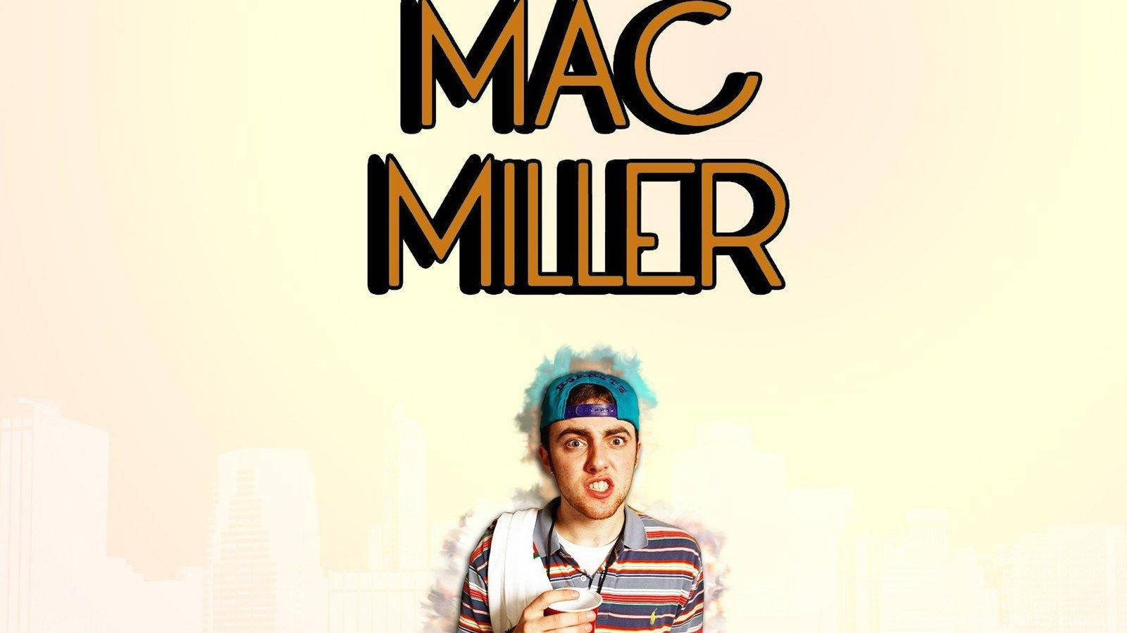 Mac Miller, blue cap, striped shirt, HD Desktop Wallpaper
