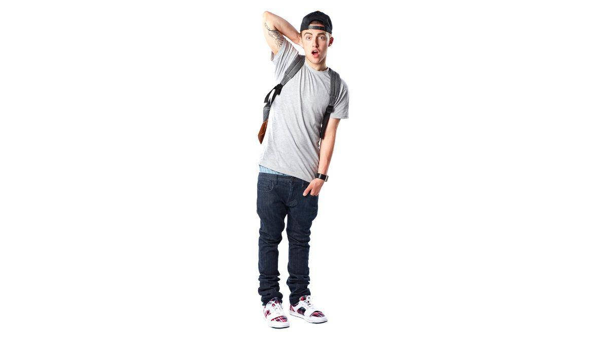Mac Miller, gray tshirt, jeans, SD Desktop Wallpaper