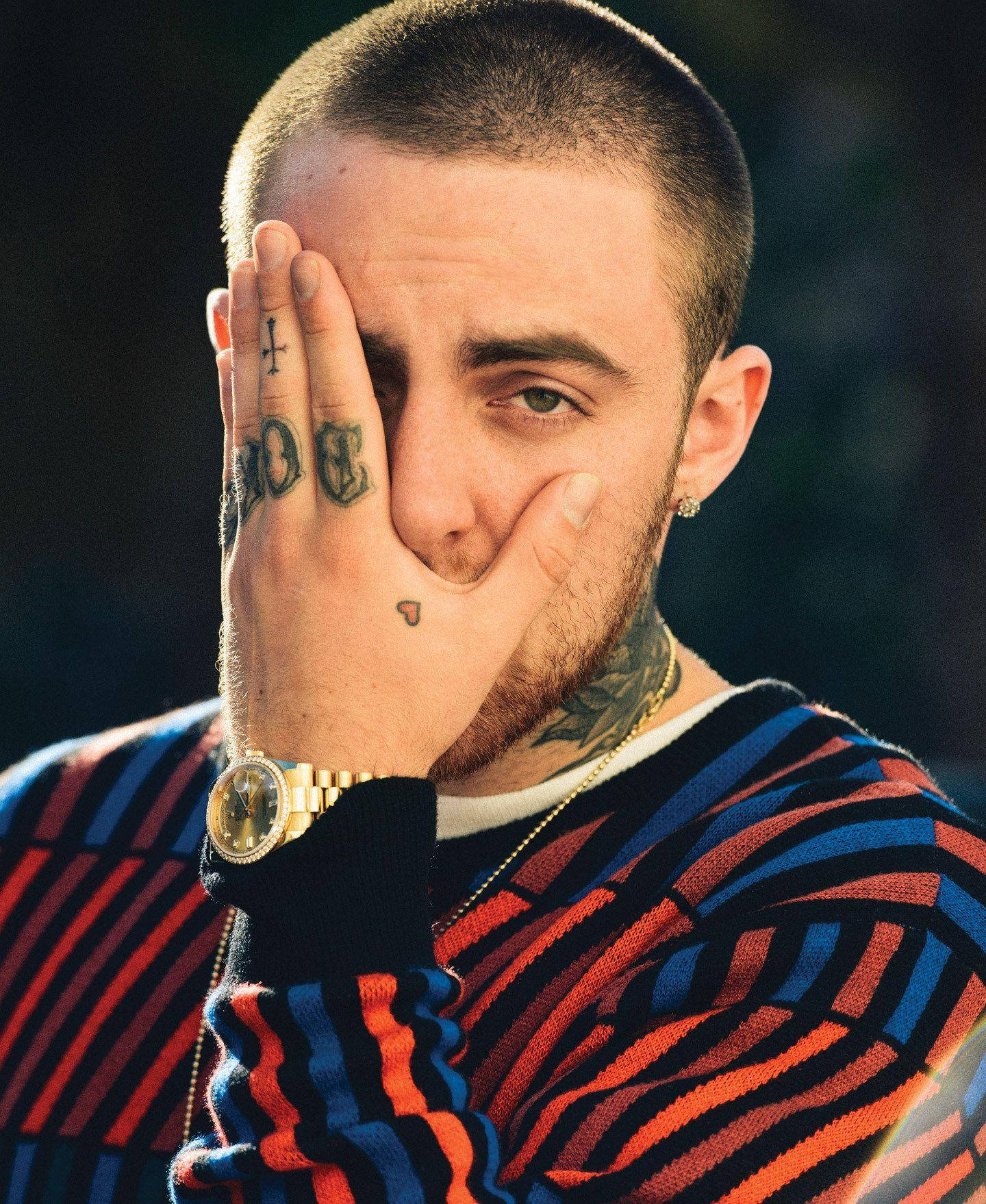 Mac Miller, tattoos, hand, HD Phone Wallpaper