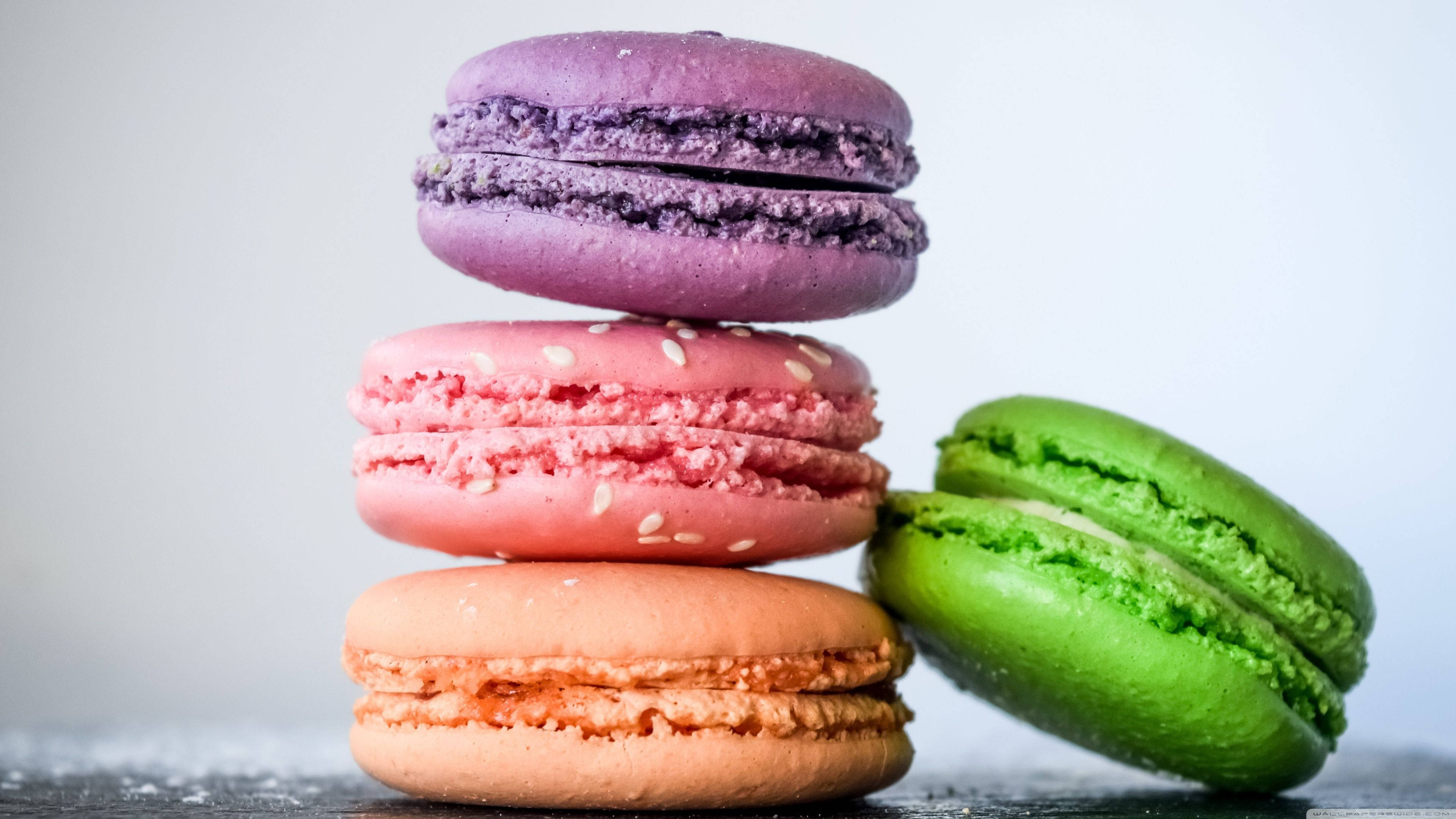 macaron, purple, pink, 4K Desktop Wallpaper