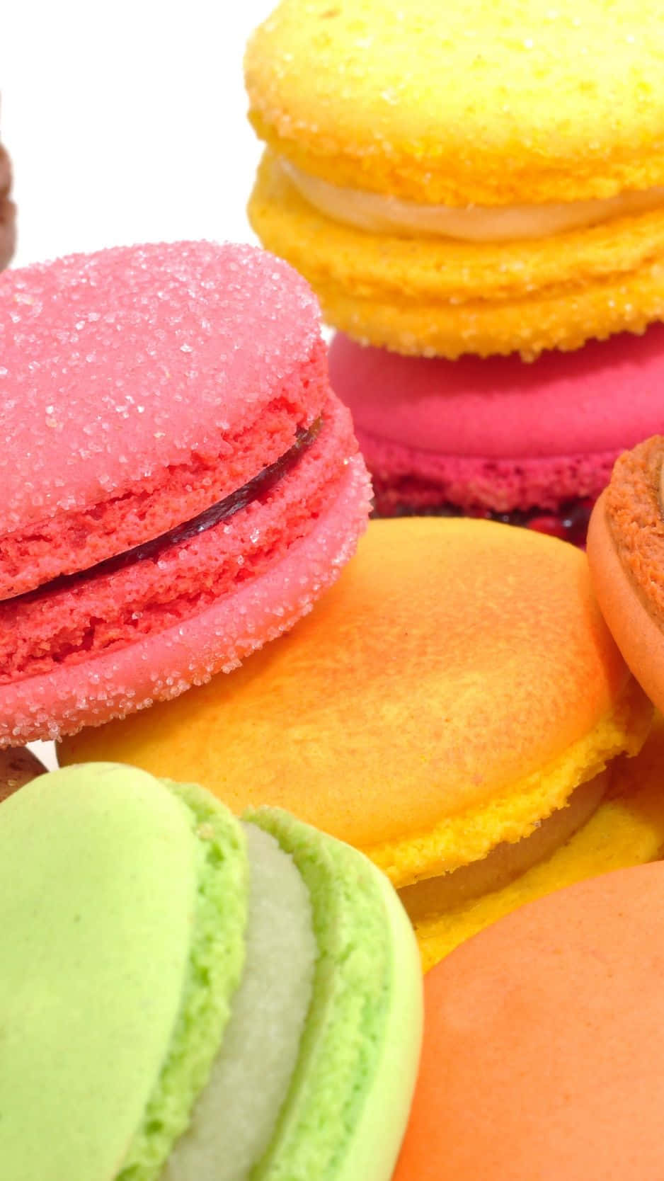 Macarons, colorful, sugared shells, HD Phone Wallpaper