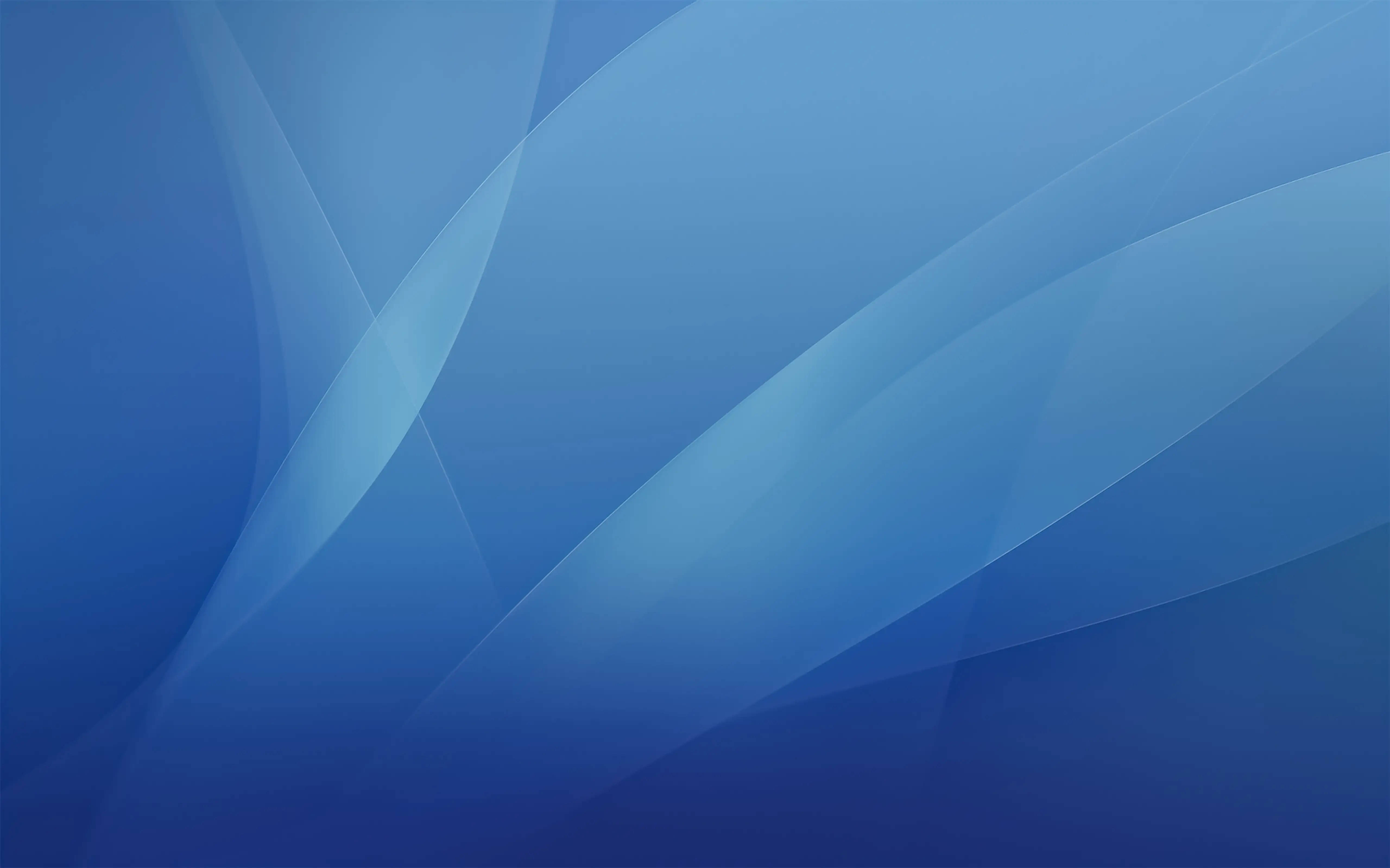 MacBook Air 4K, transparent petals, soft flowing blue abstract waves, 5K Desktop Wallpaper