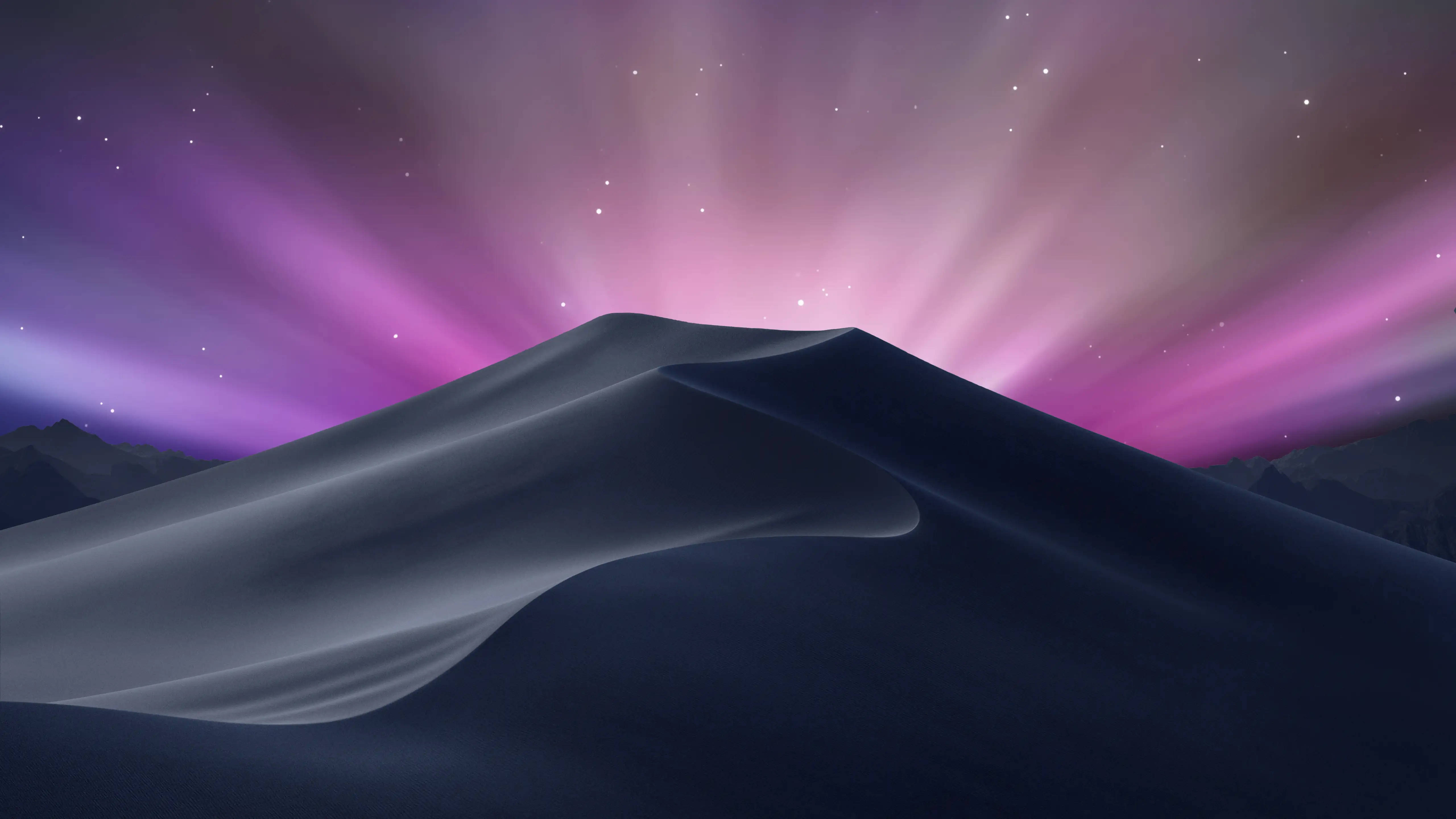MacBook Air 4K, dunes, aurora, 5K Desktop Wallpaper