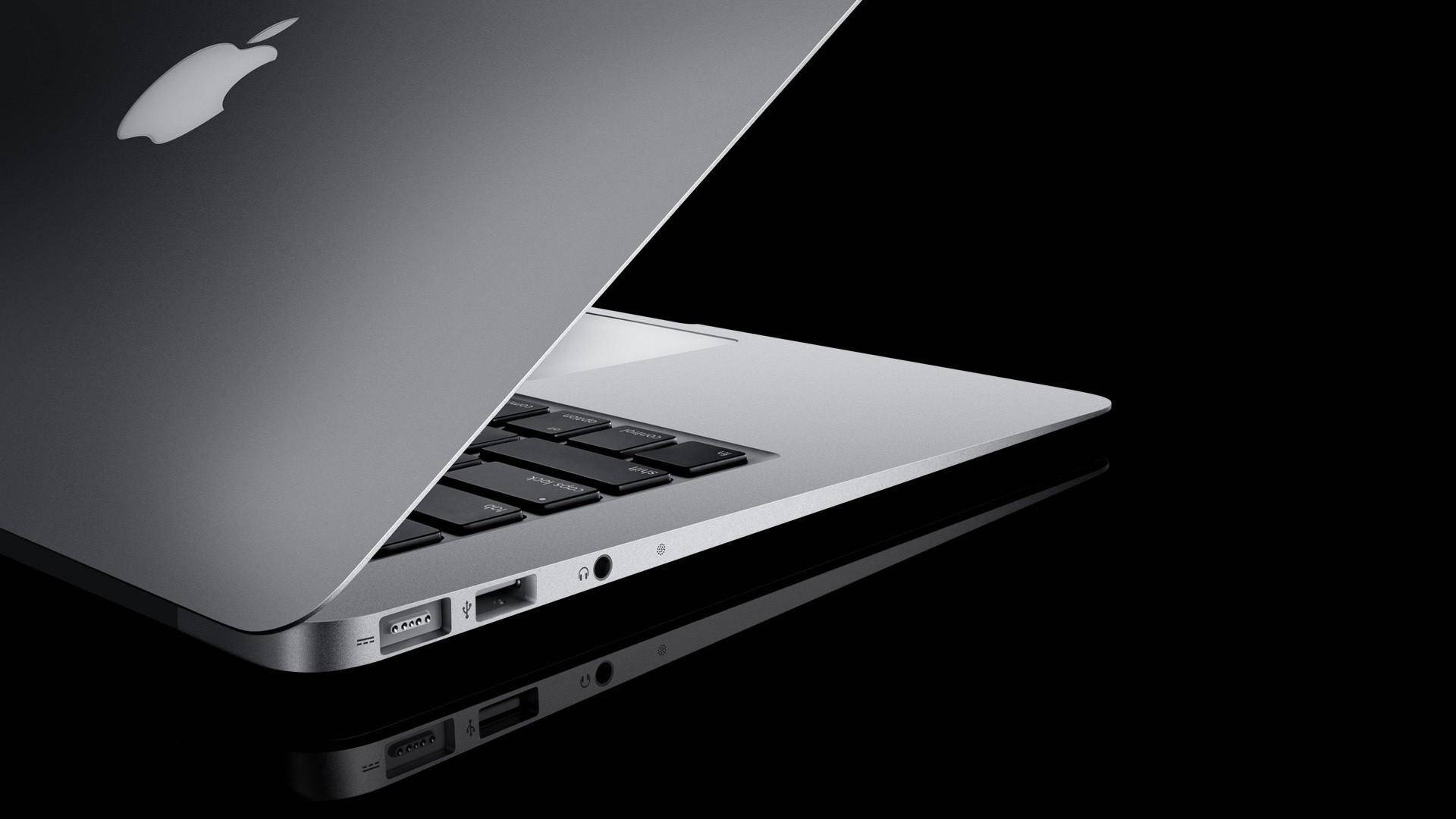 MacBook Air, sleek, silver, Full HD Desktop Wallpaper