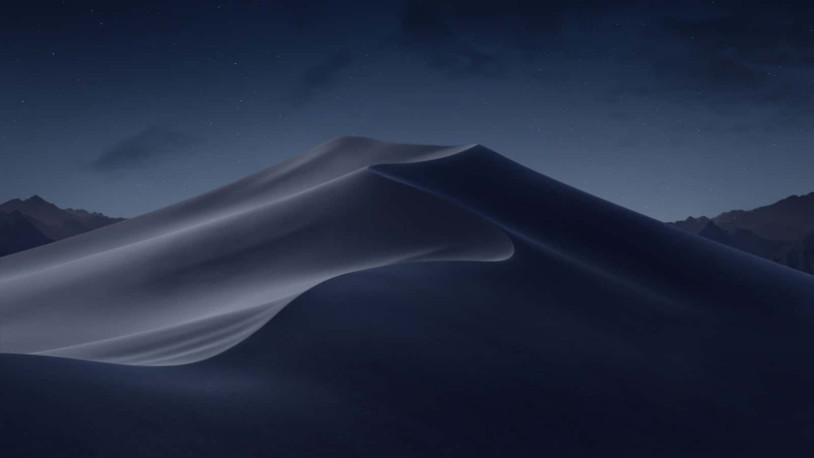 Macbook Default, starry sky, smooth sand dunes, HD Desktop Wallpaper