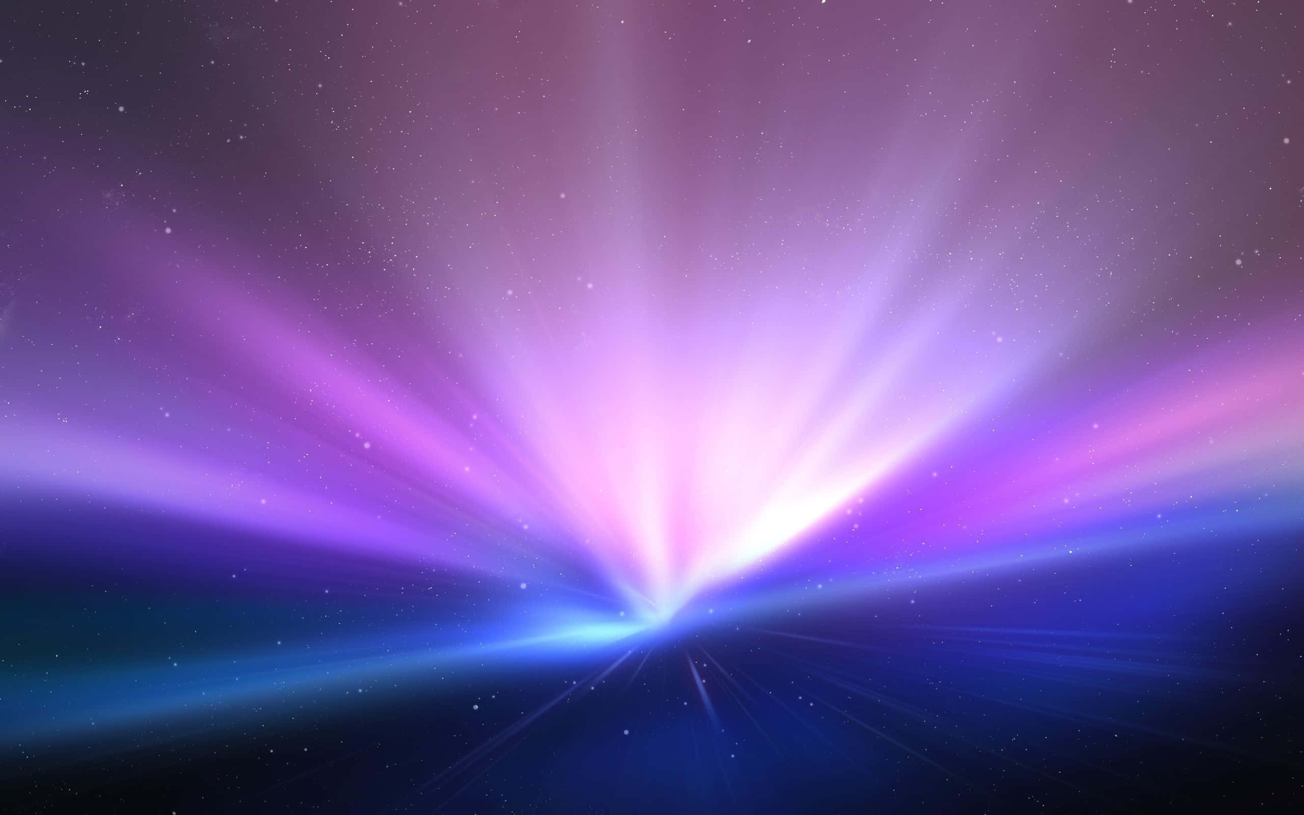 Macbook Default, cosmic rays, starry purple and blue nebula, 2K Desktop Wallpaper