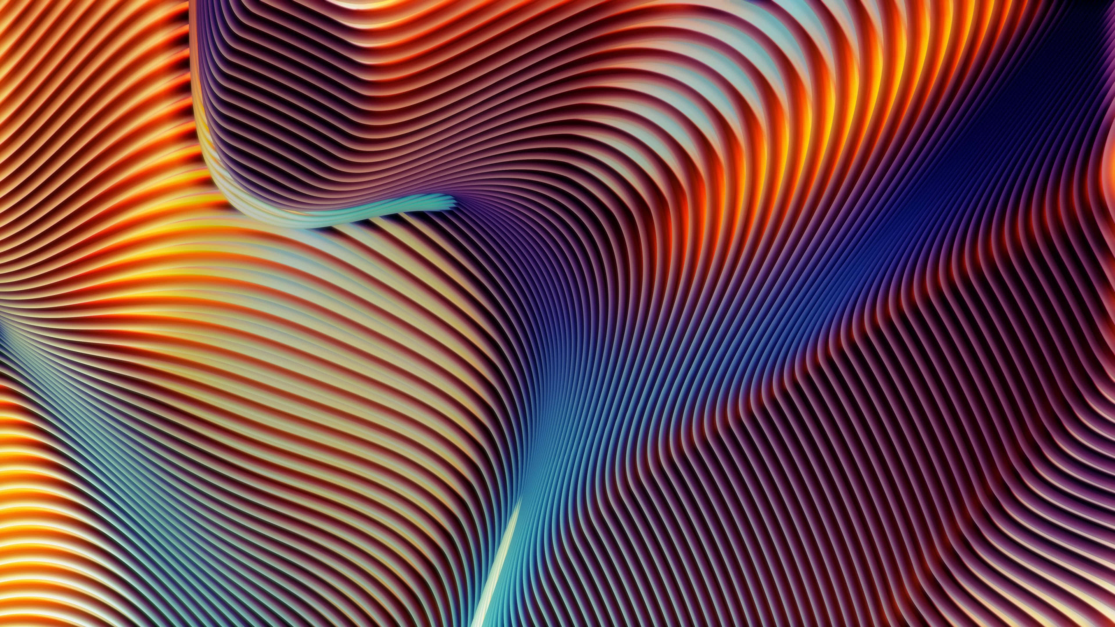 MacBook, silver, desk, 4K Desktop Wallpaper