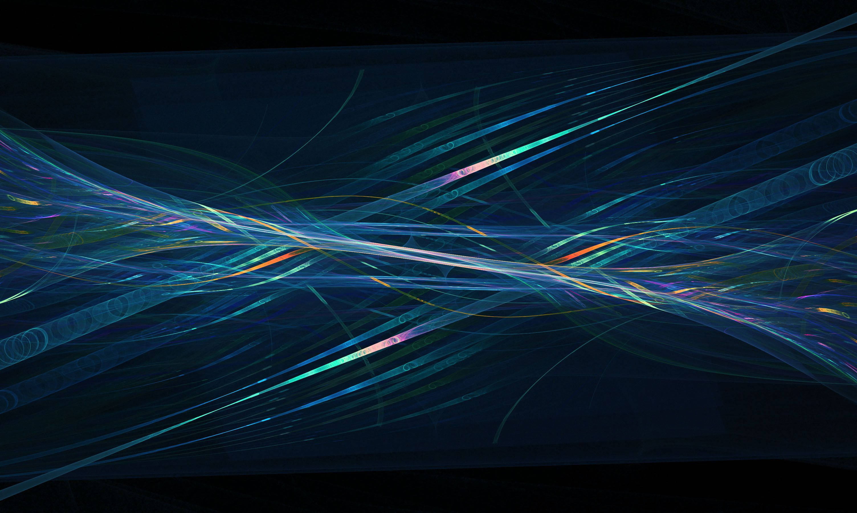 Iridescent Tubes, Macbook Pro 4K, neon streaks, 2K Desktop Wallpaper