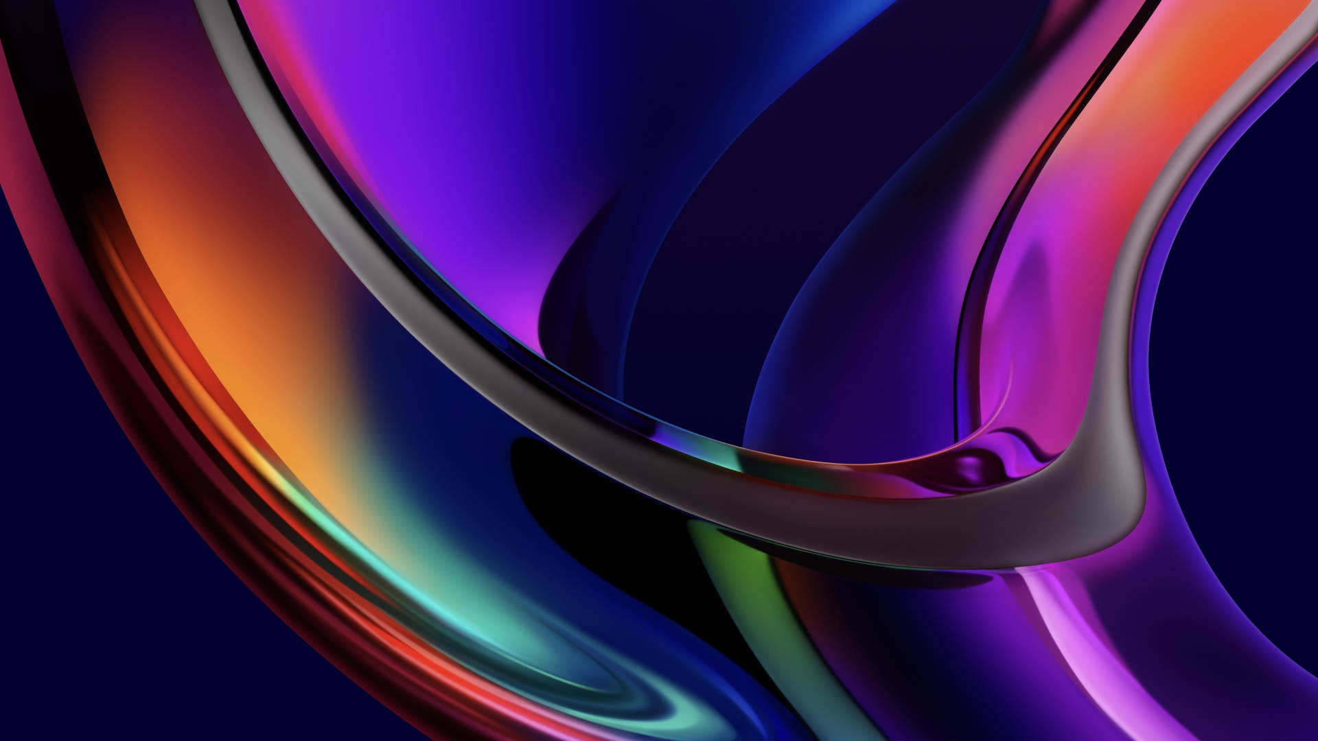 MacBook Pro, glossy edge, deep purples, Full HD Desktop Wallpaper