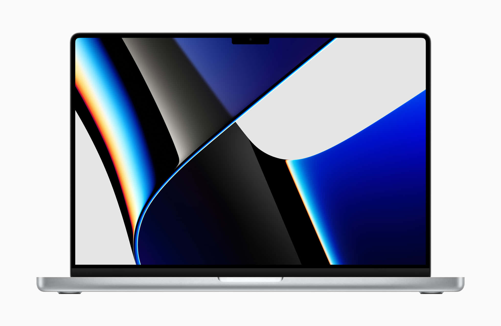 Macbook Retina, silver, blue, Full HD Desktop Wallpaper