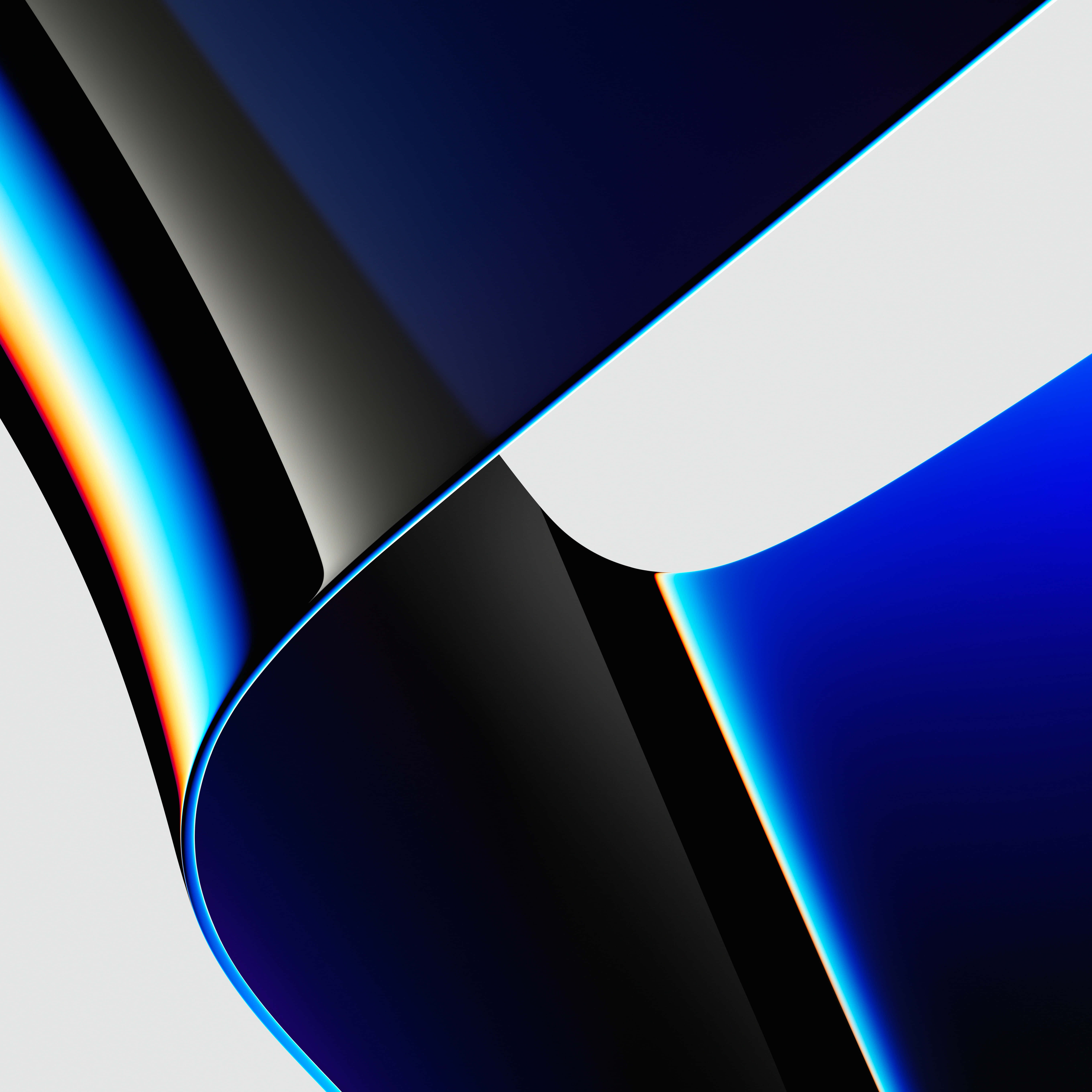 Macbook Retina, deep blue, white, 5K Desktop Wallpaper