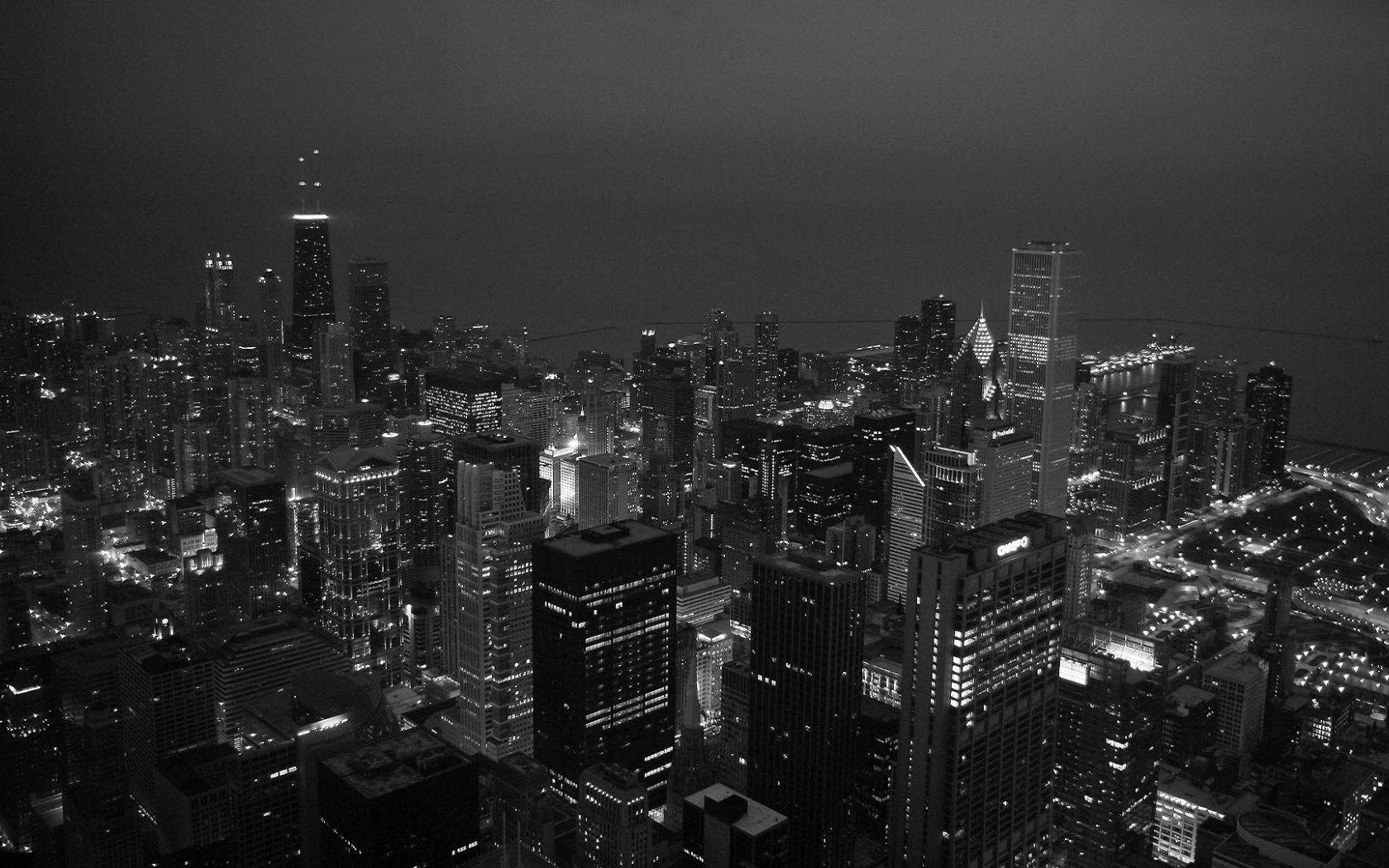 Macbook, black, cityscape, HD Desktop Wallpaper