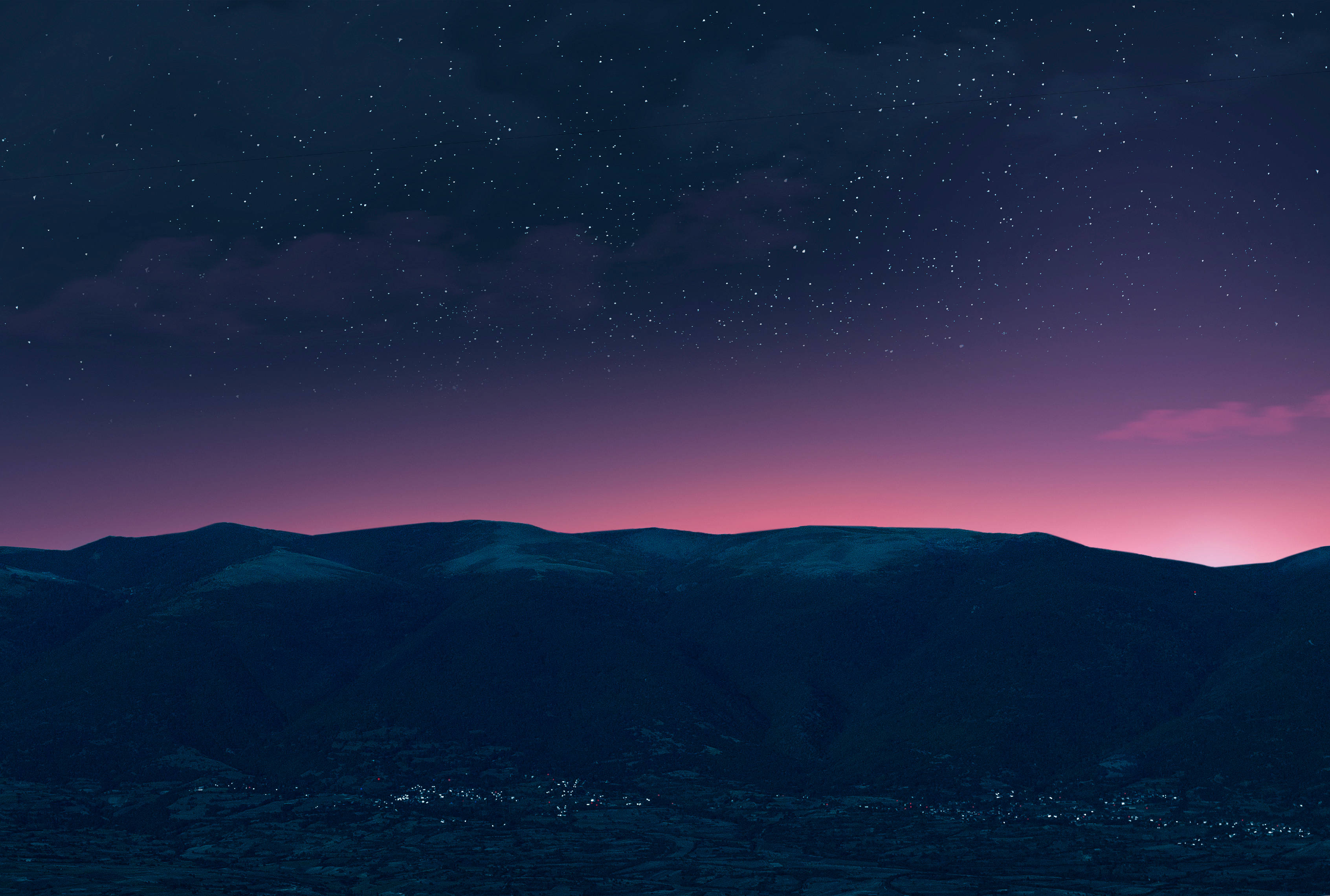Macedonia, village, mountain, 2K Desktop Wallpaper