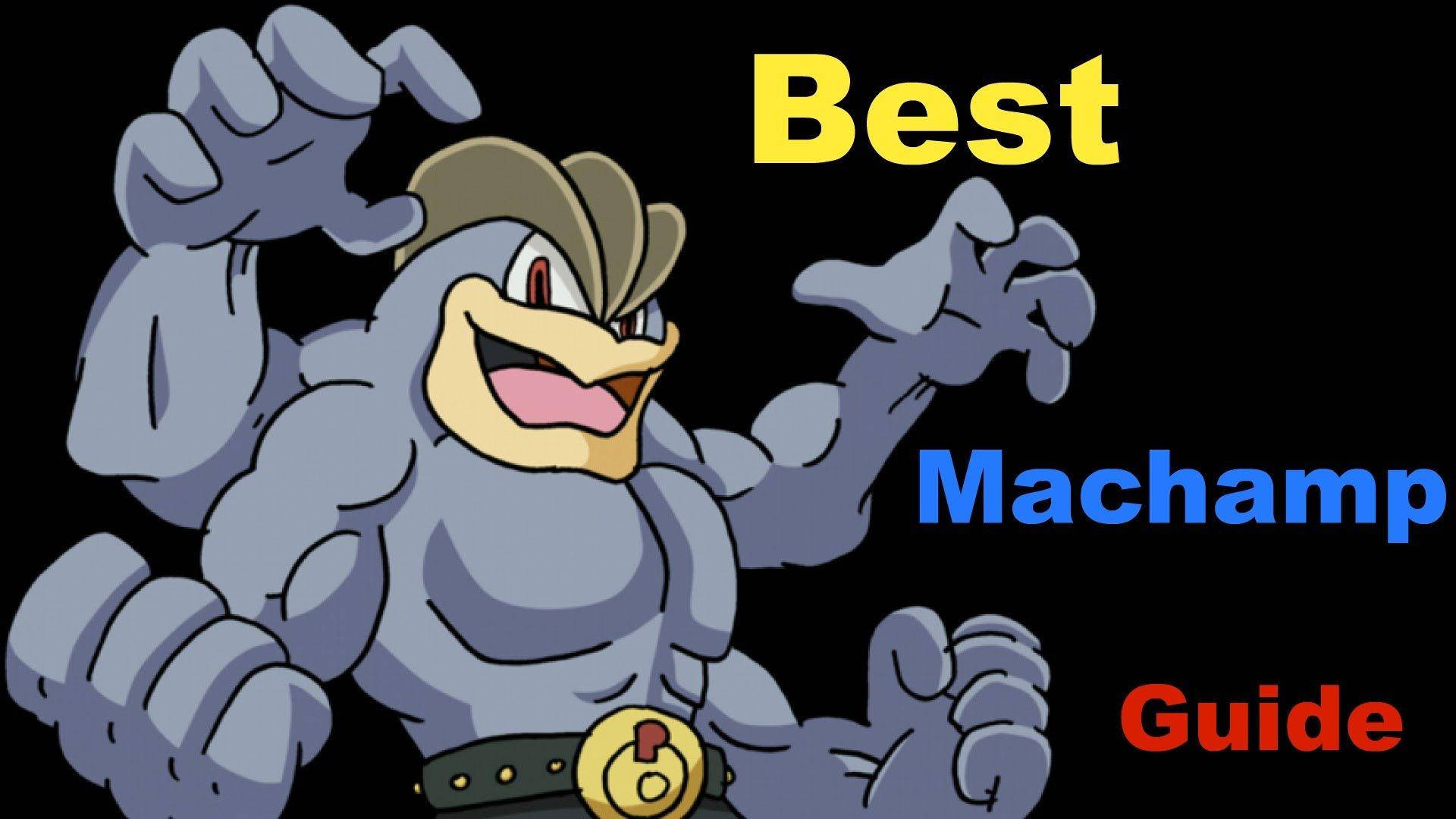 Machamp, blue, cartoon, Full HD Desktop Wallpaper