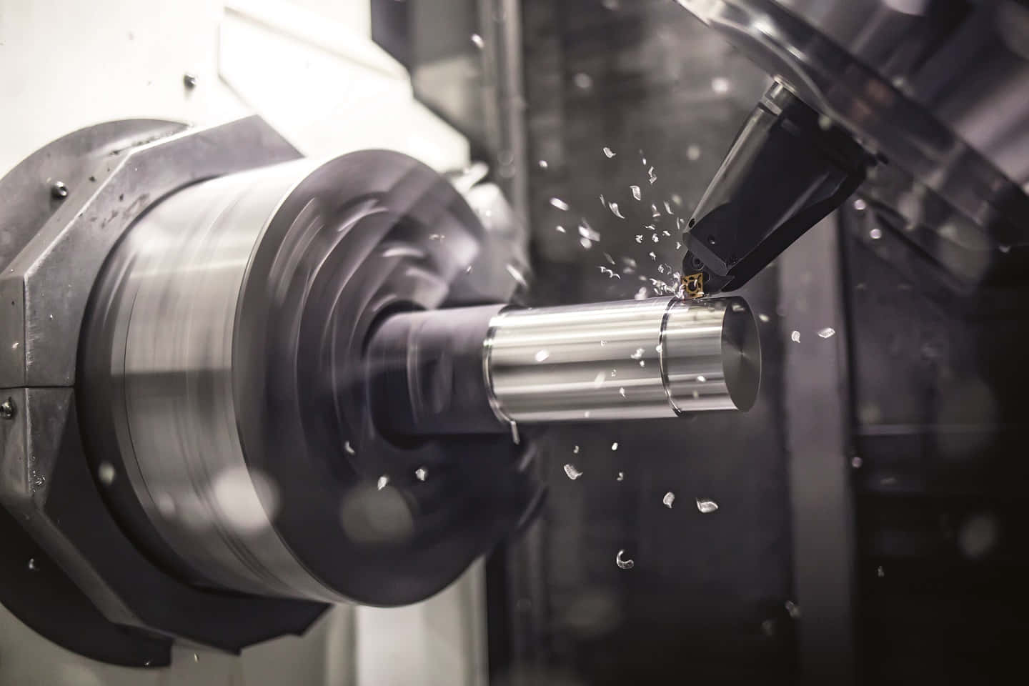 Machining, lathe, metal cylinder, HD Desktop Wallpaper