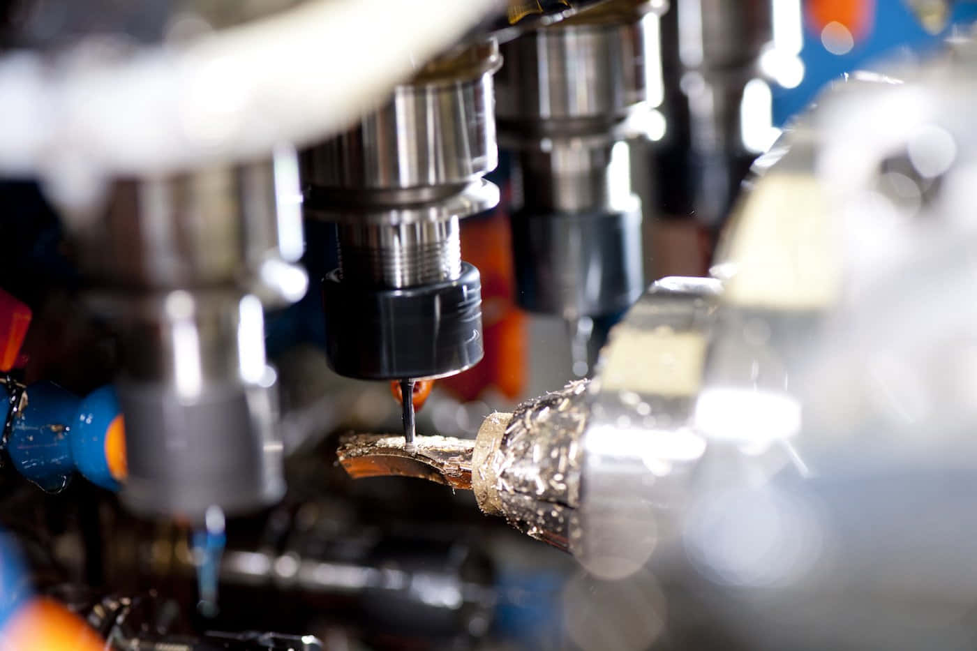 CNC machine, drill bit, wooden piece, HD Desktop Wallpaper
