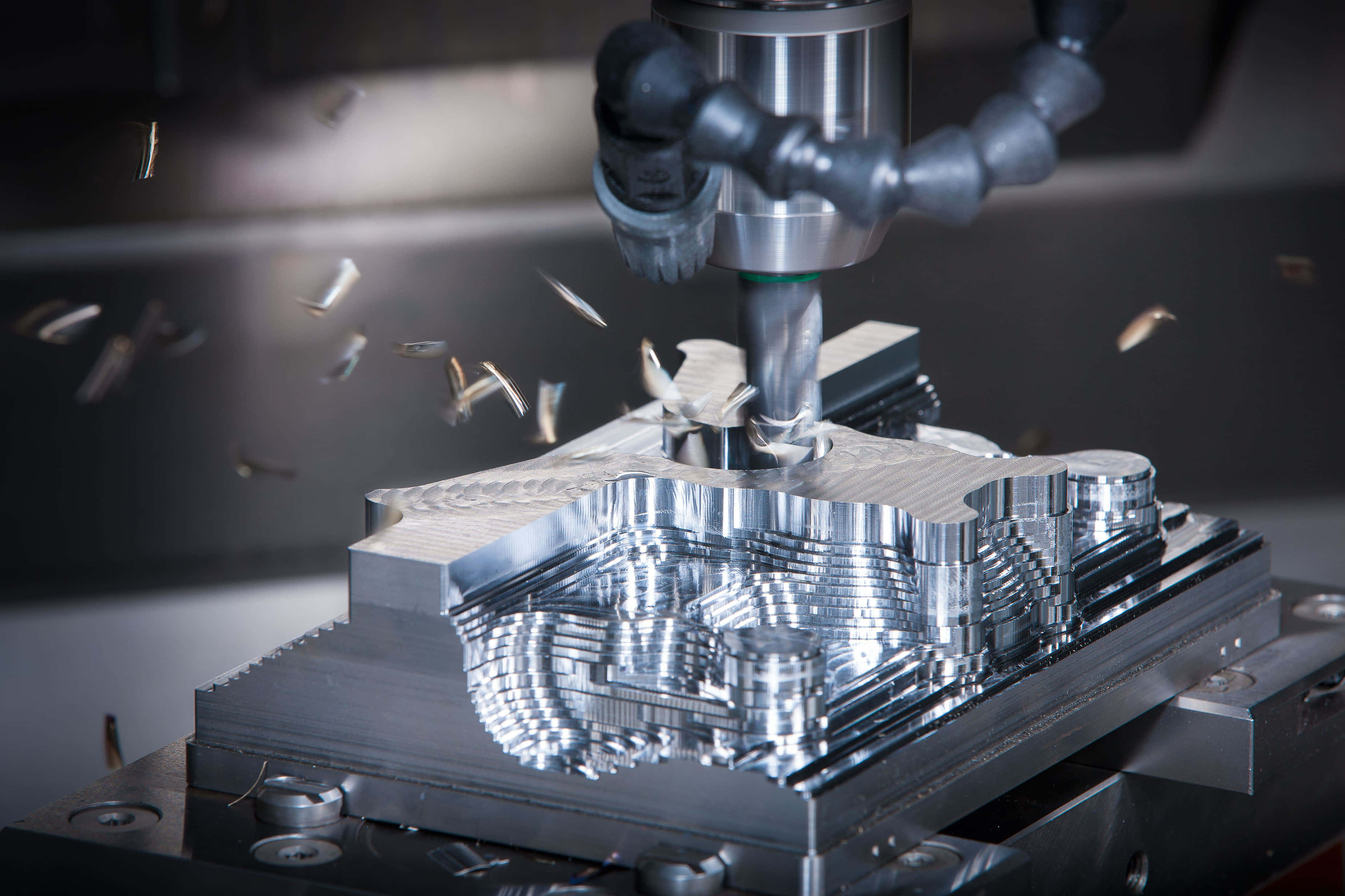 Machining, CNC machine, metal plates, 2K Desktop Wallpaper