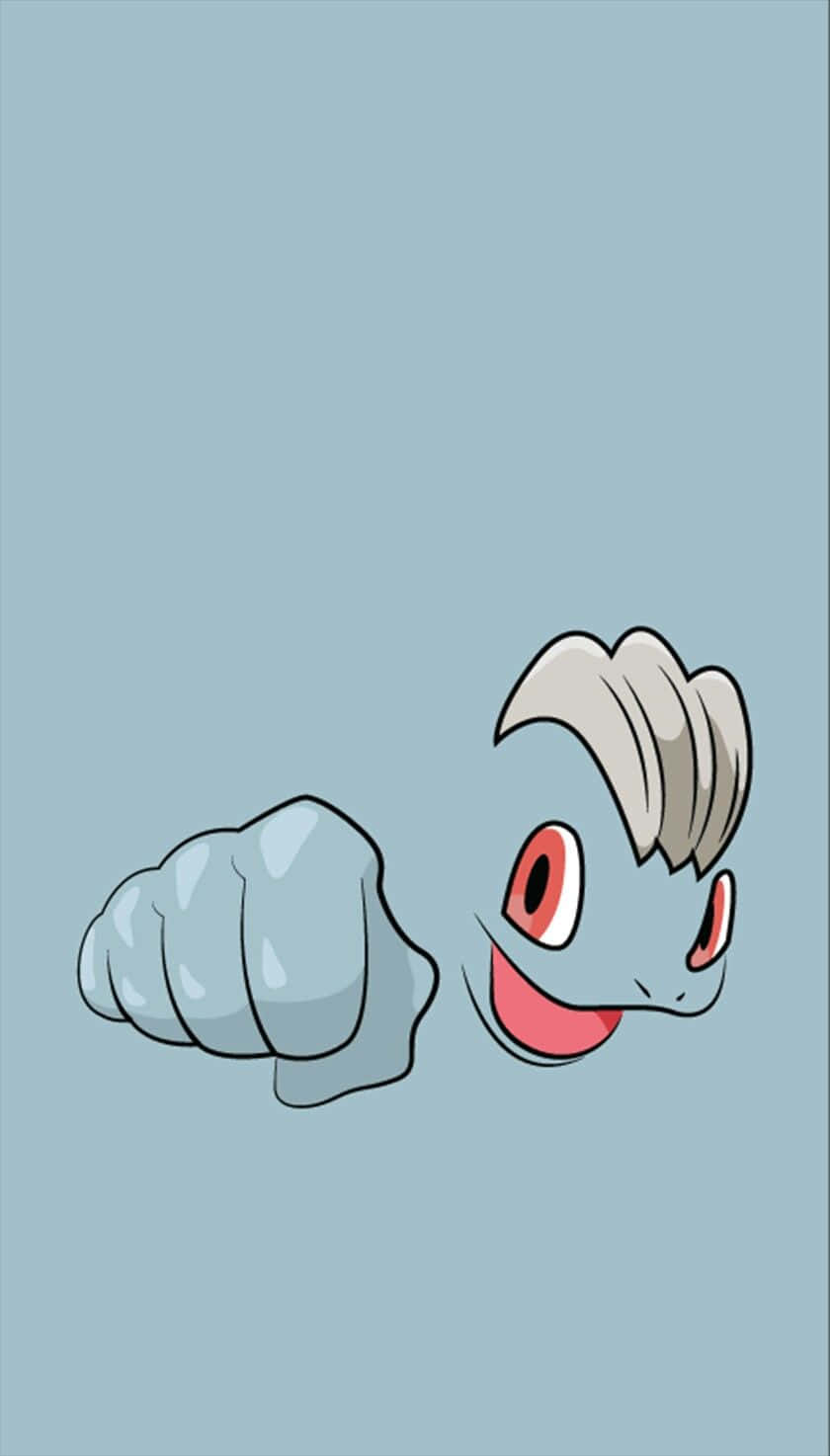 Machop, gray shell, red eyes, HD Phone Wallpaper