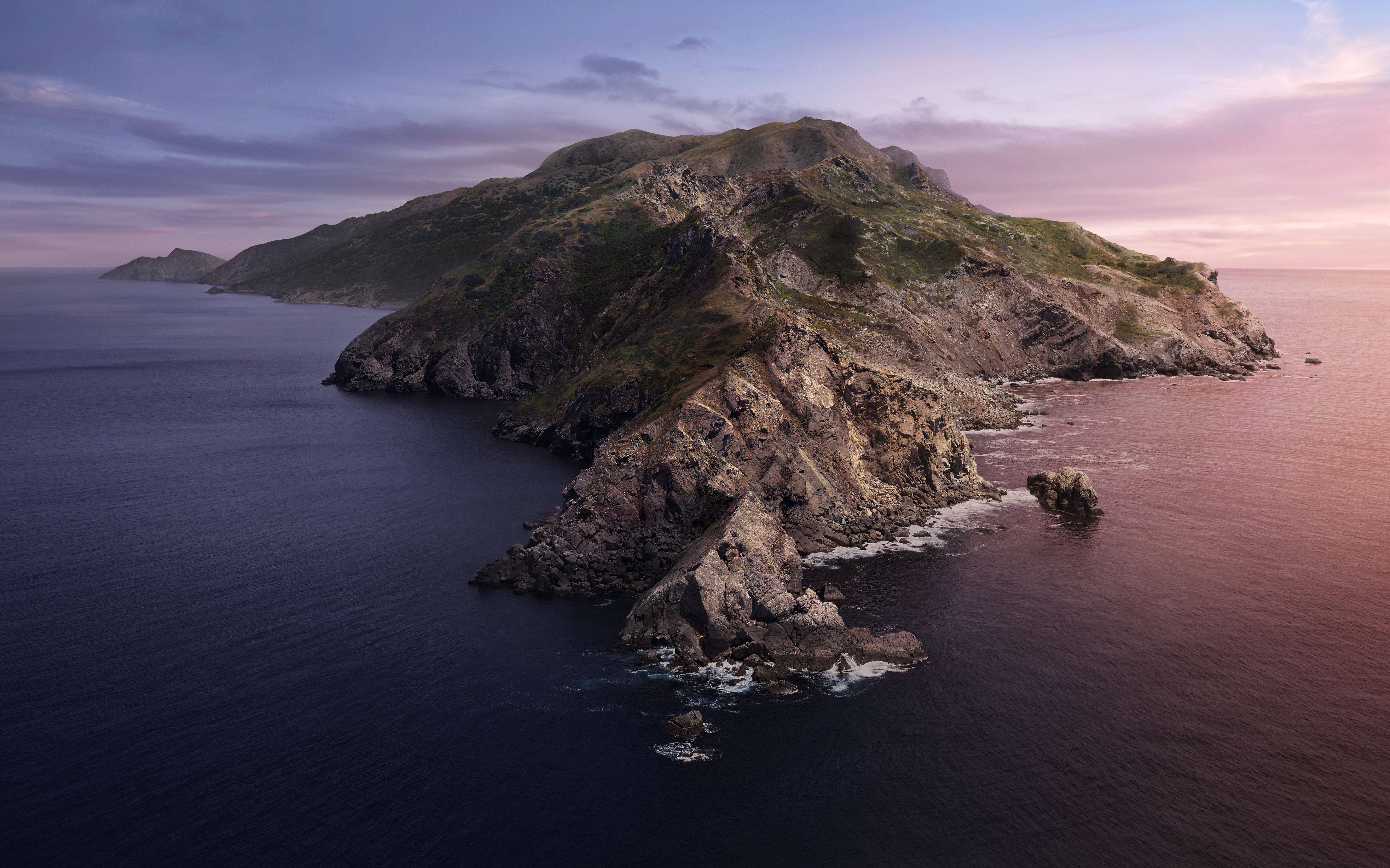 macOS Catalina, pink, purple, 4K Desktop Wallpaper