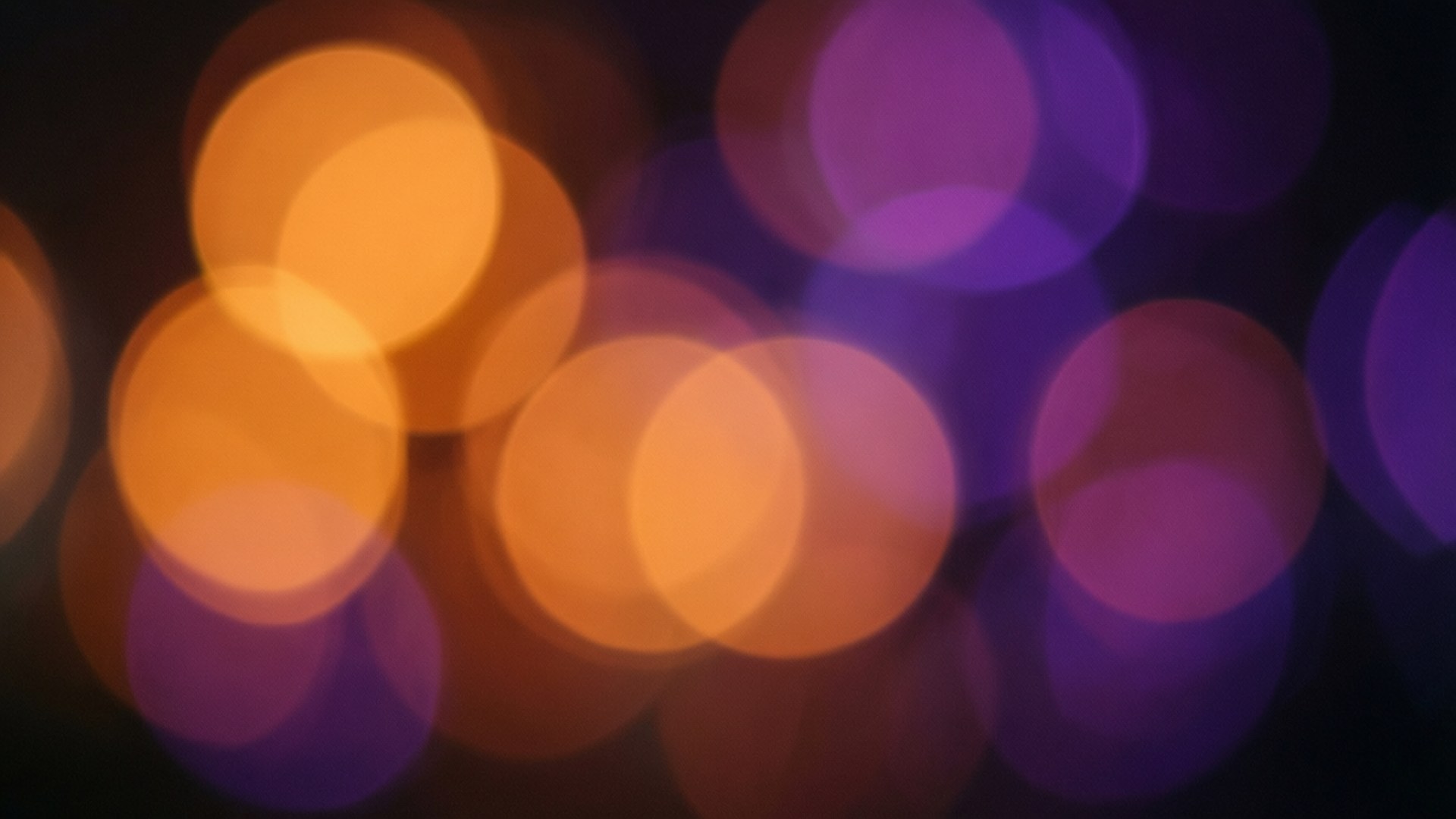 macOS Mojave, bokeh effect, orange and purple light, Full HD Desktop Wallpaper