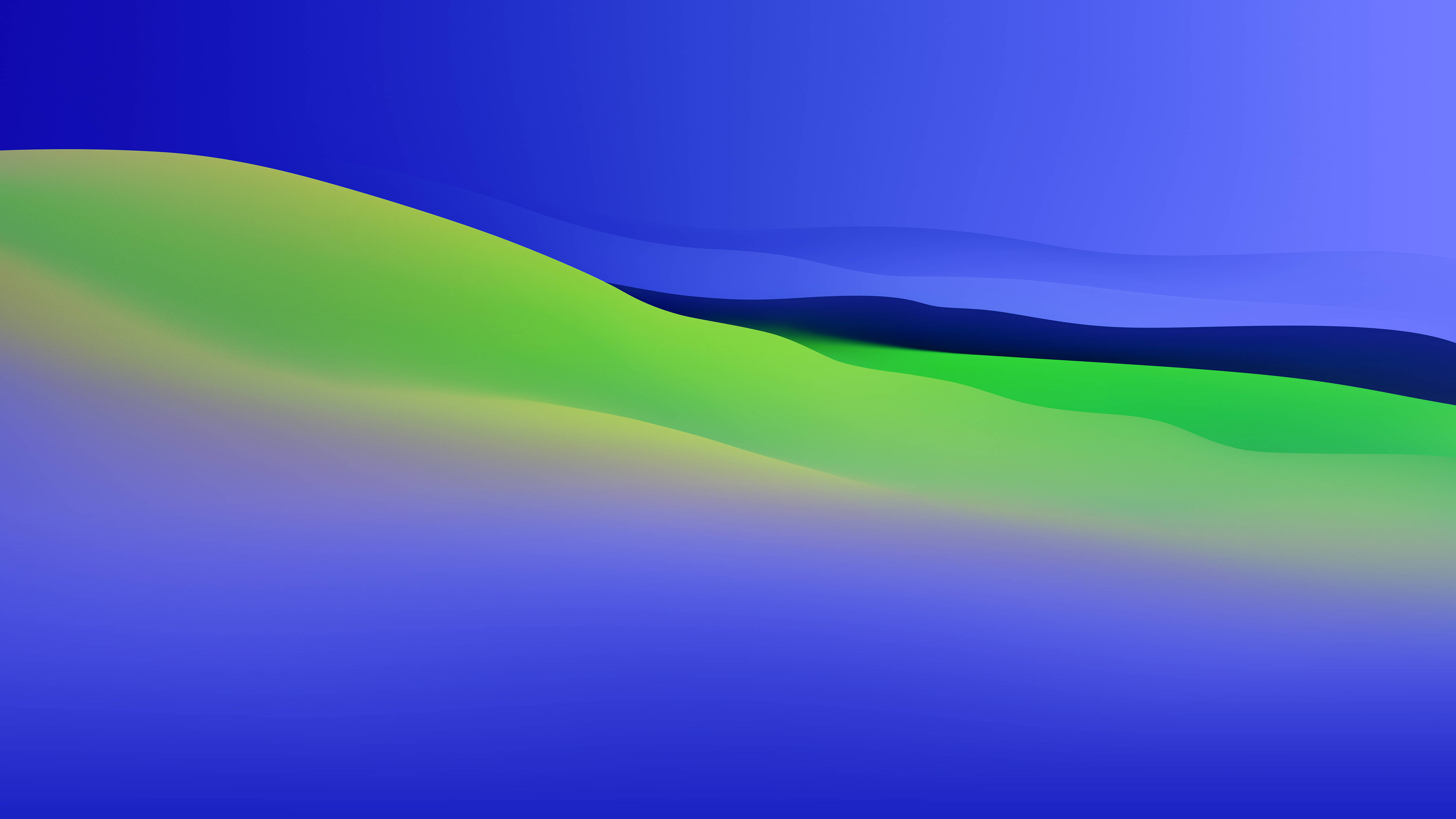 green, blue, macOS Monterey, 5K Desktop Wallpaper