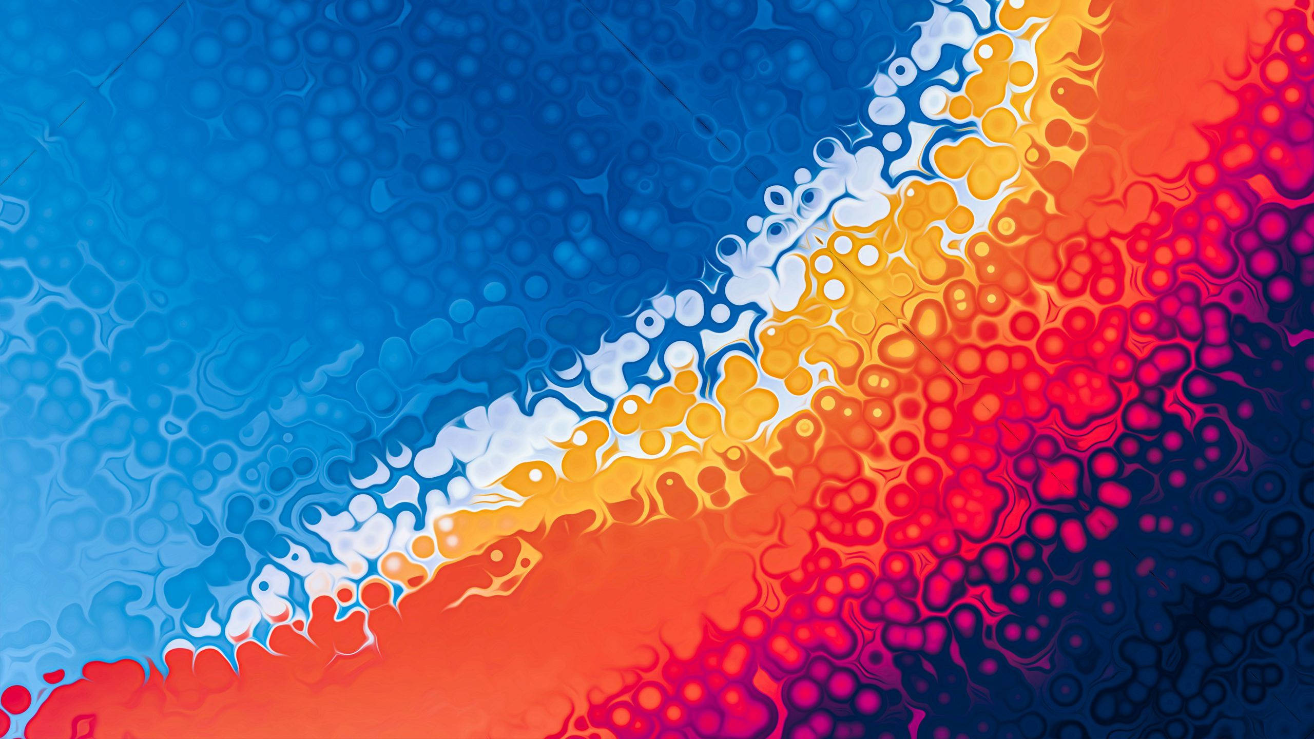 Oceanic Gradient, macOS Monterey, blue, 2K Desktop Wallpaper