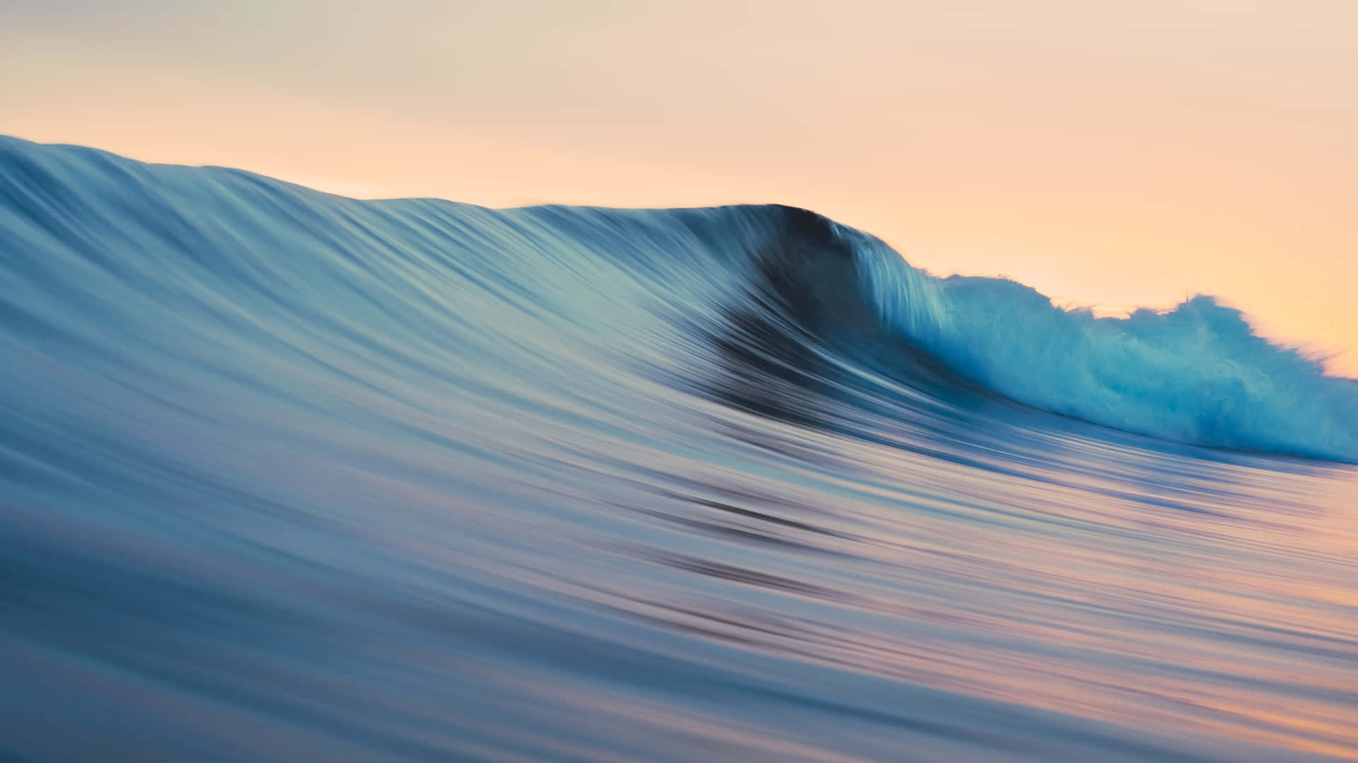 macOS Sequoia, Ocean Wave, blue, Full HD Desktop Wallpaper