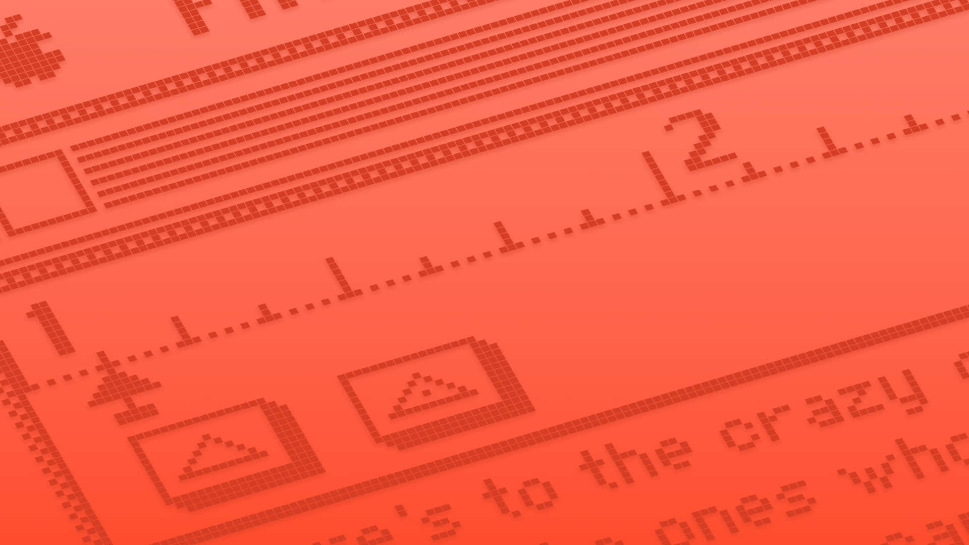 macOS Sequoia, user interface, pixelated retro video game interface elements, Full HD Desktop Wallpaper