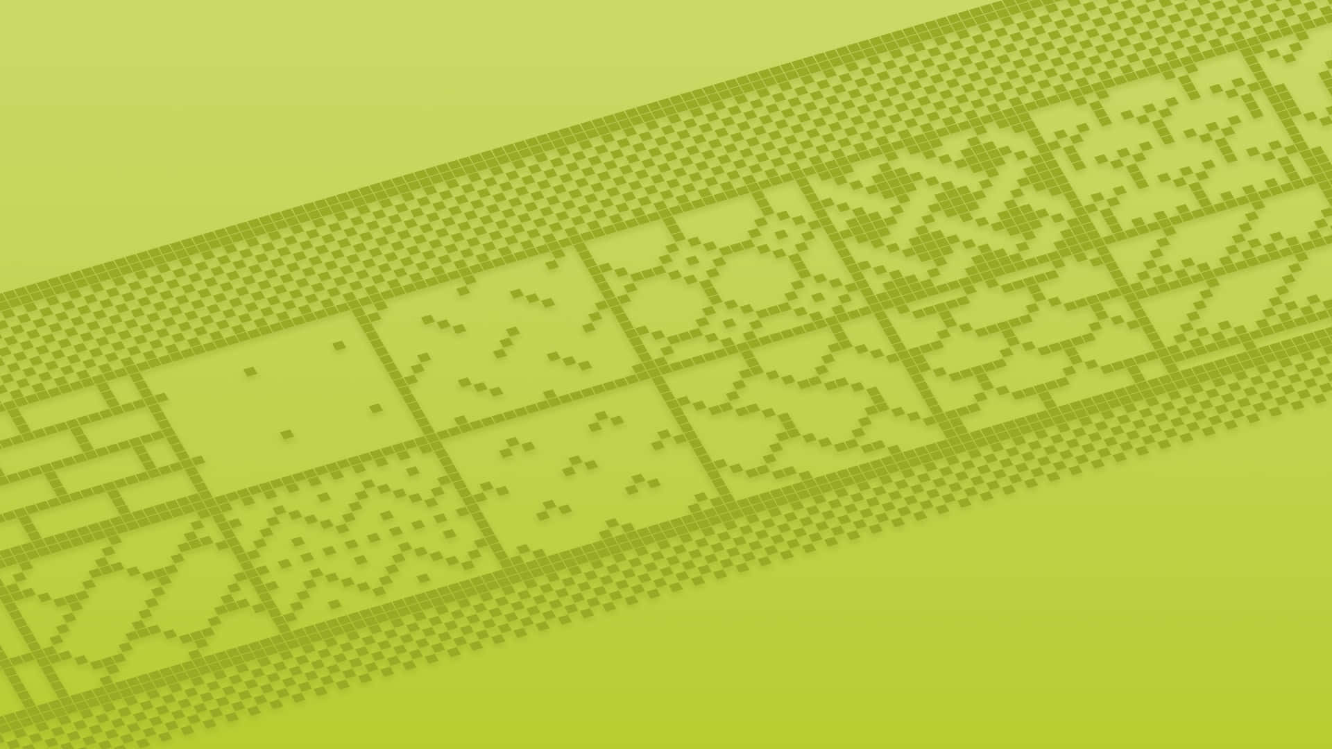macOS Sequoia, pixelated geometric patterns, lime green, Full HD Desktop Wallpaper