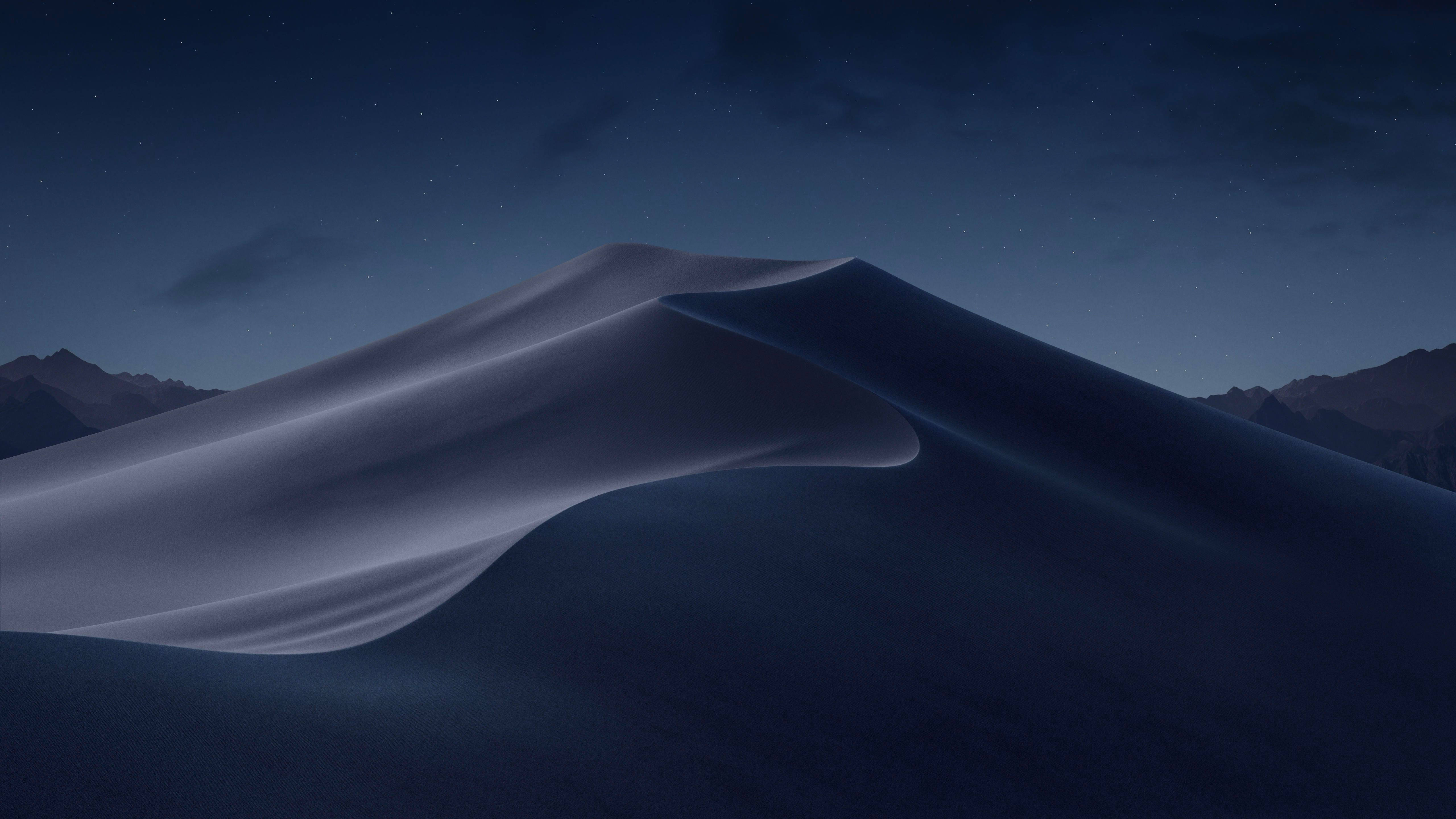 Desert At Dawn, macOS, starry sky, 5K Desktop Wallpaper