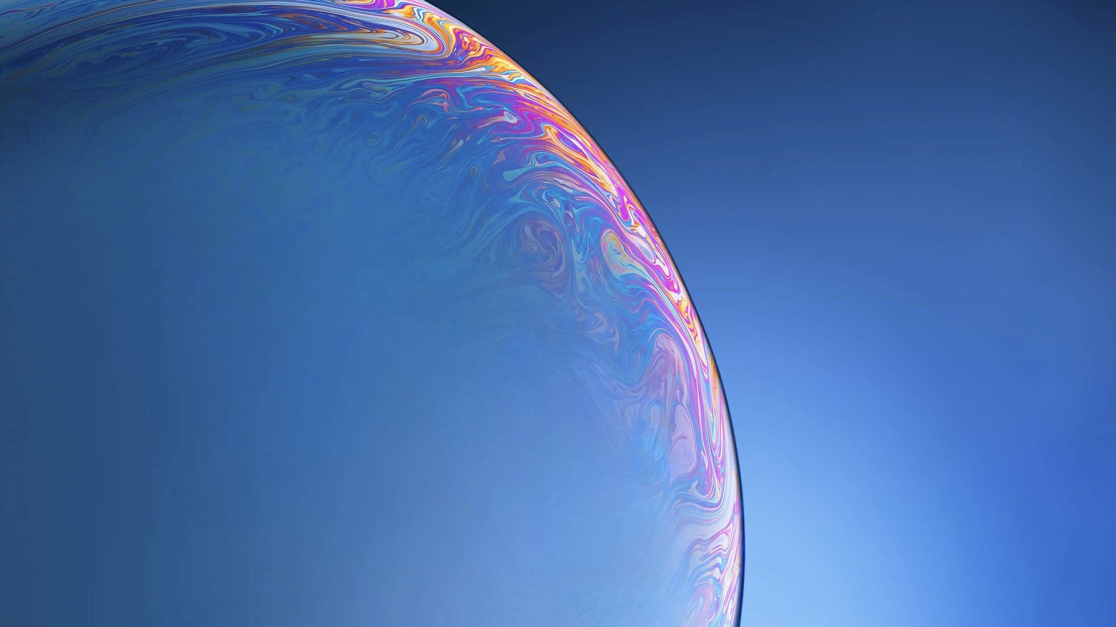 Macro, Bubble, iridescent surface, Full HD Desktop Wallpaper