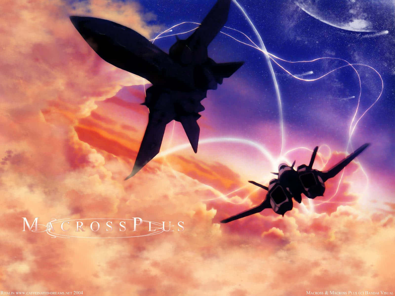 Macross Delta, futuristic fighter jets, vibrant sunset sky, HD Desktop Wallpaper