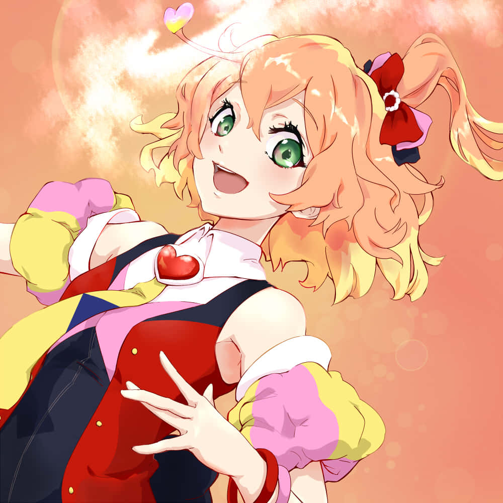 Macross Delta, green eyes, orange hair, SD Desktop Wallpaper