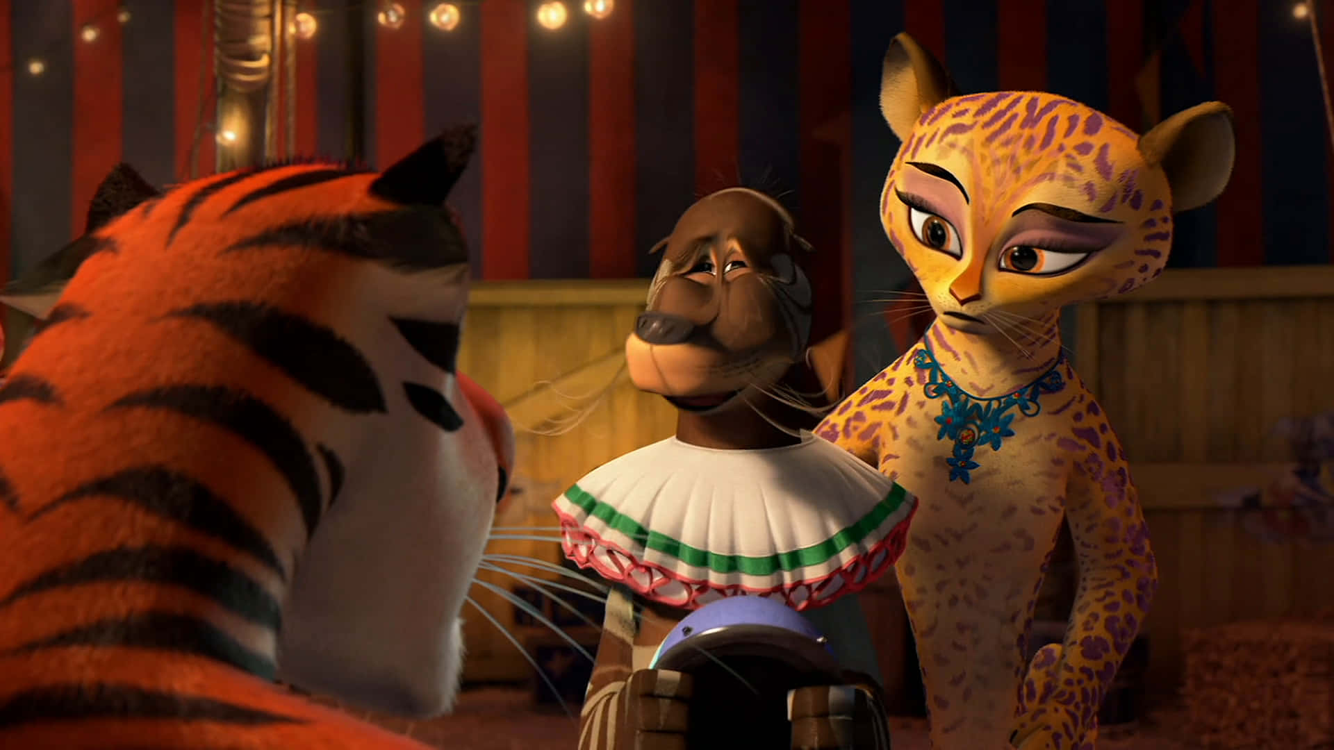 Madagascar 3 Europes Most Wanted, tiger, leopard, Full HD Desktop Wallpaper