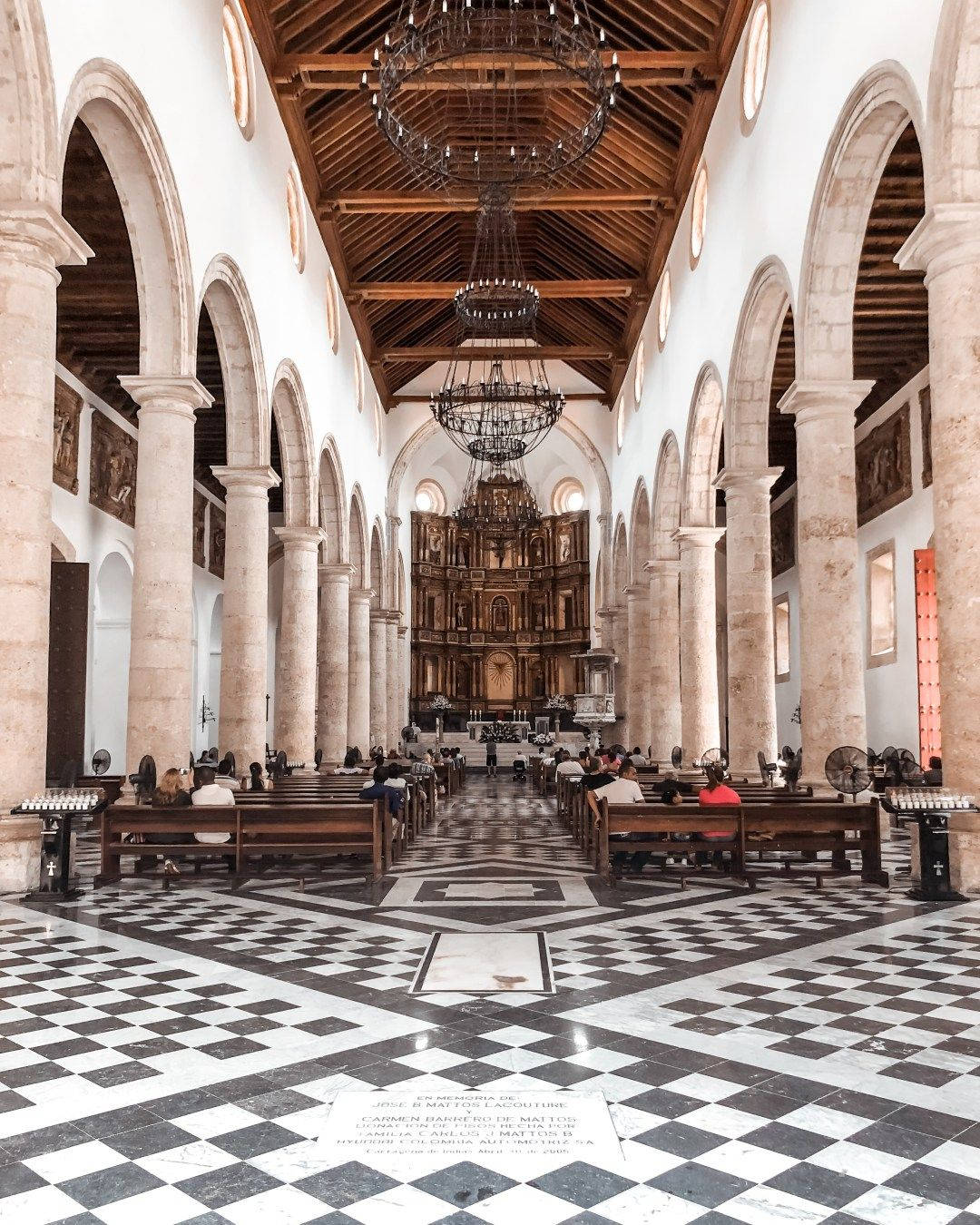 Madagascar, church archways, cathedral interior, HD Phone Wallpaper