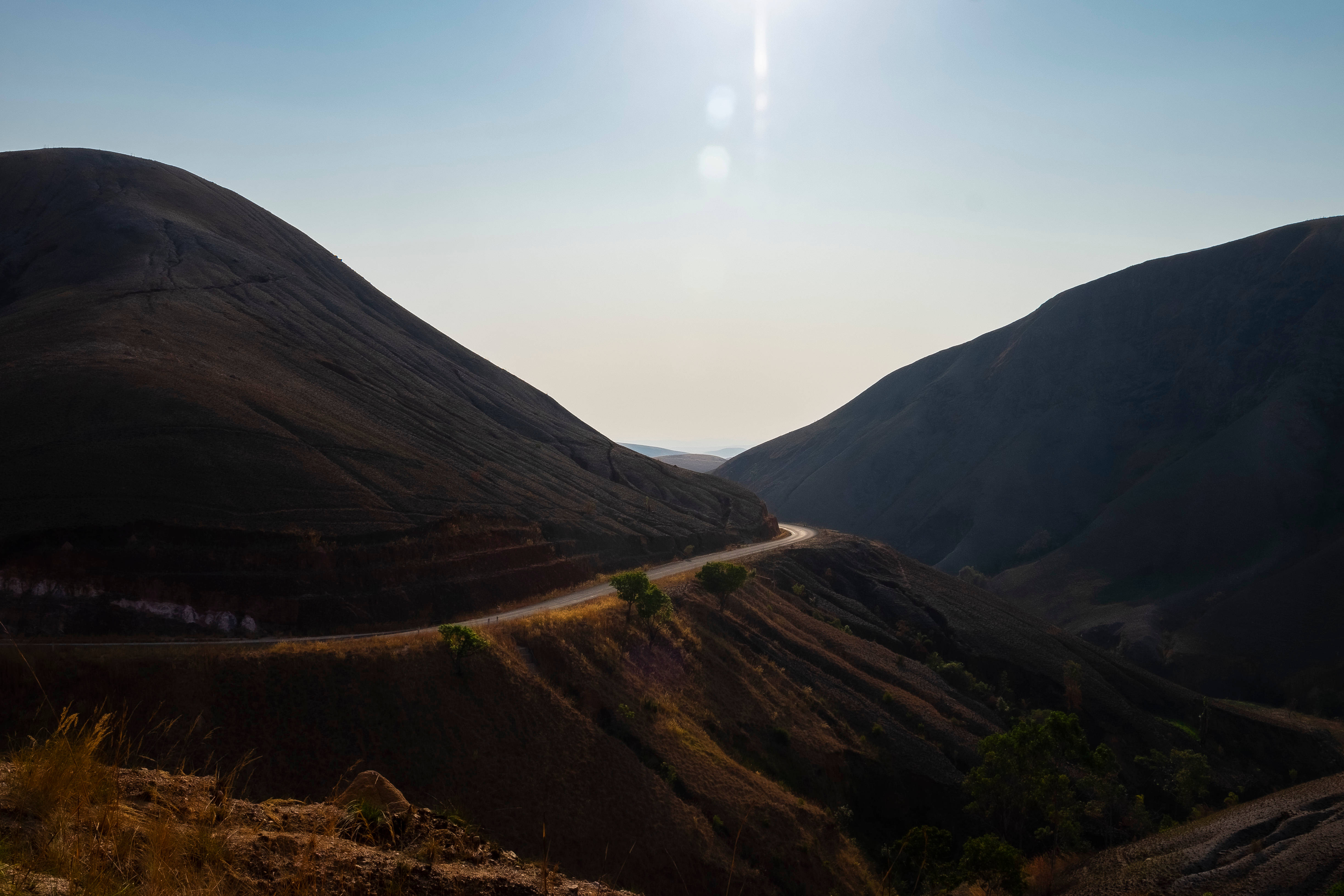 Madagascar, mountains, winding road, 4K Desktop Wallpaper