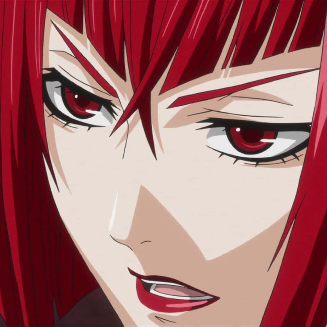 Madam Red, Victorian setting, intense red eyes, SD Phone Wallpaper