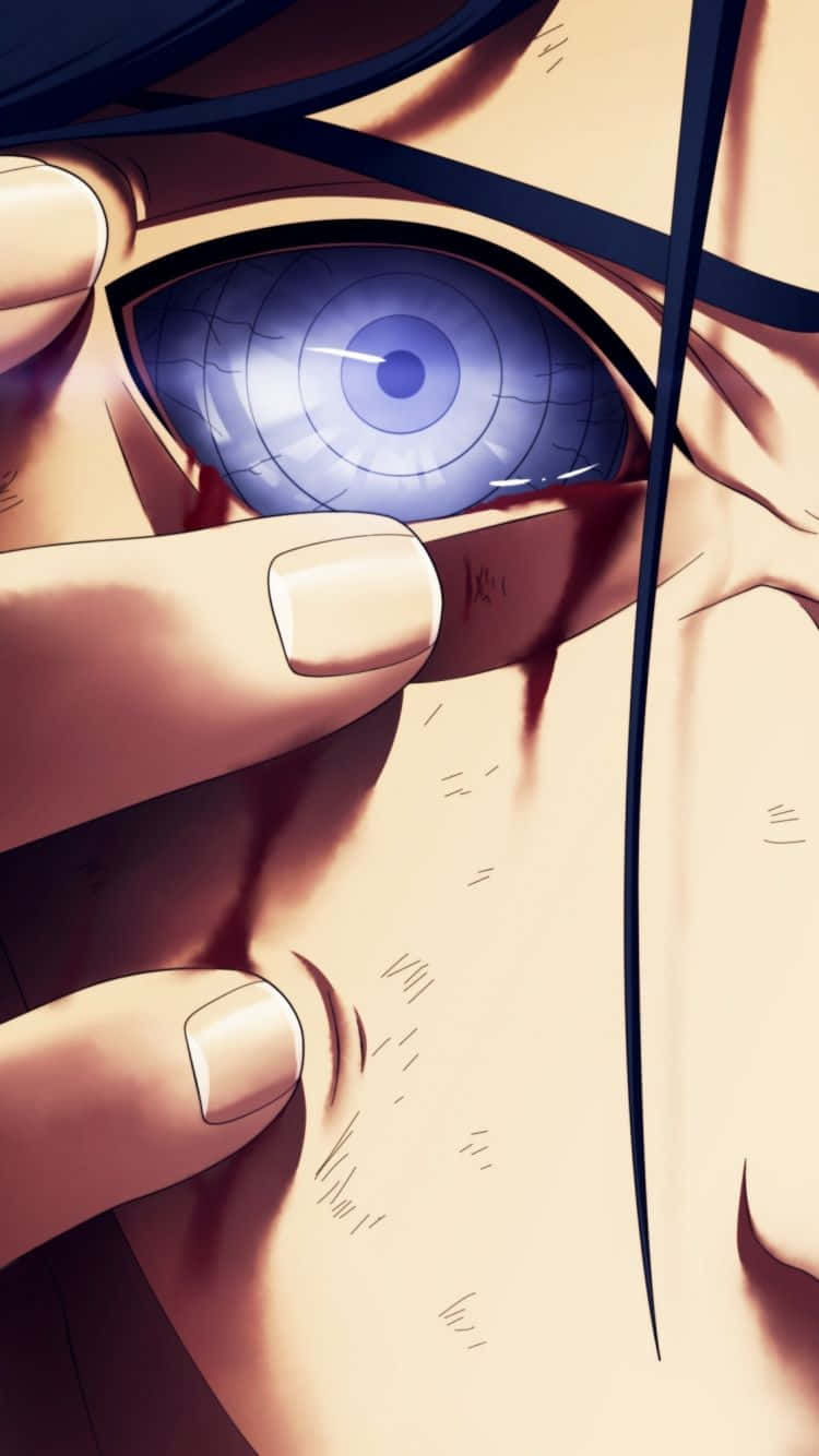 Madara iPhone, blue eyes, anime eye, HD Phone Wallpaper