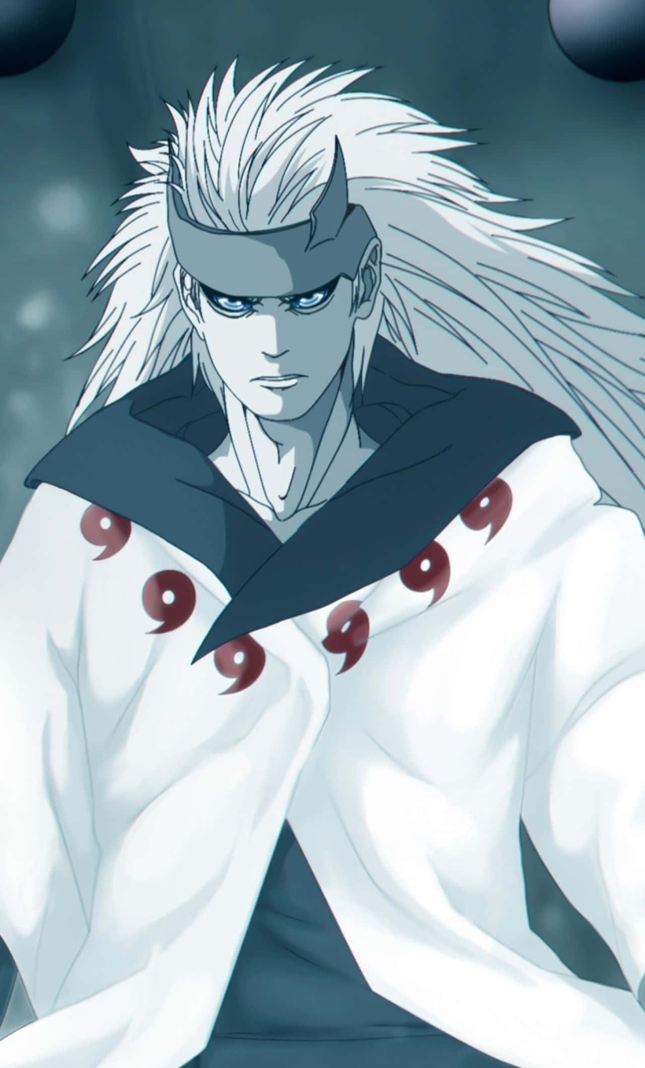Madara Uchiha, white cloak, red spiral marks, Full HD Phone Wallpaper