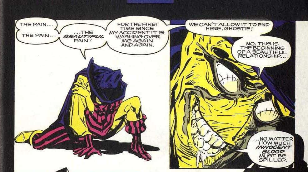 Madcap, purple and yellow, masked hero, SD Desktop Wallpaper