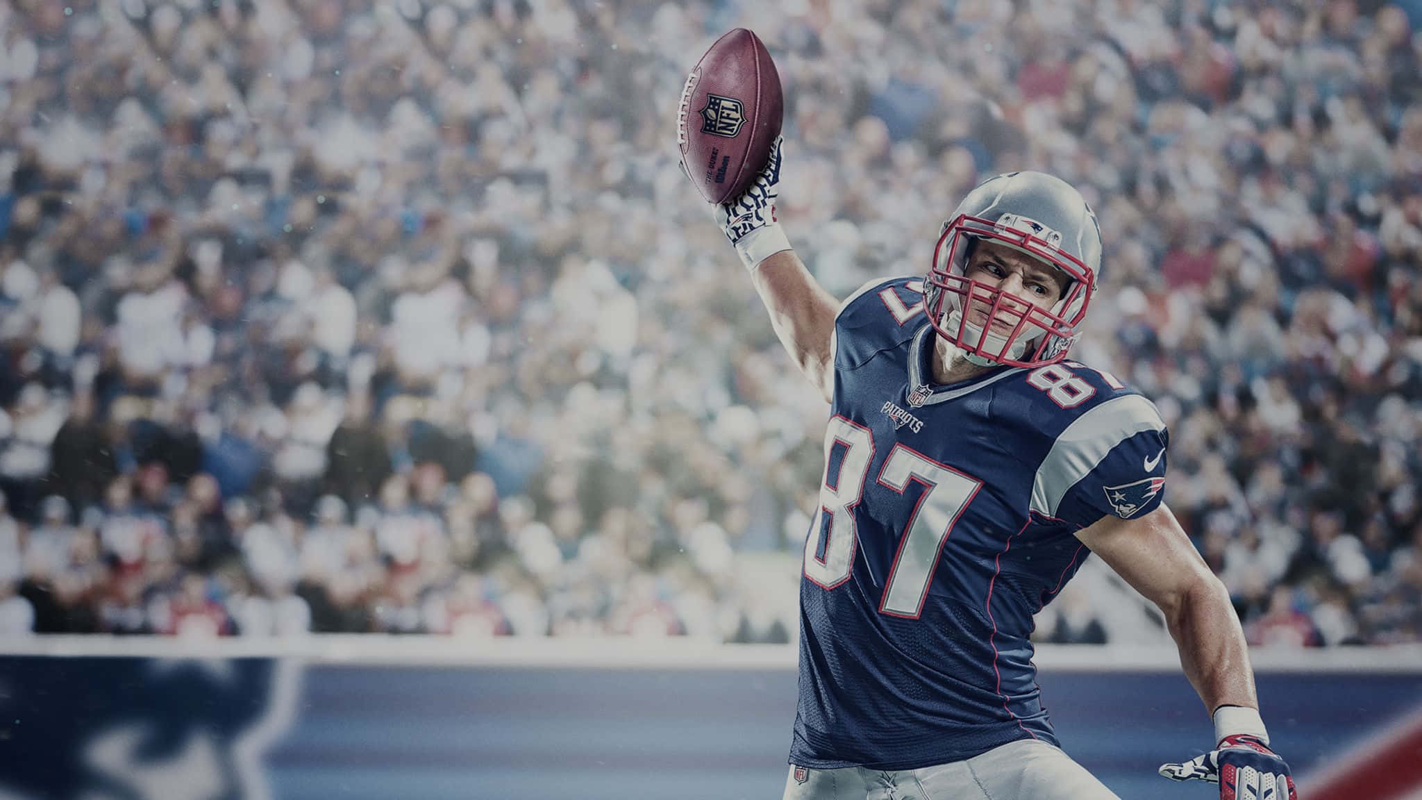 Madden NFL 22, blue jersey, touchdown, Full HD Desktop Wallpaper