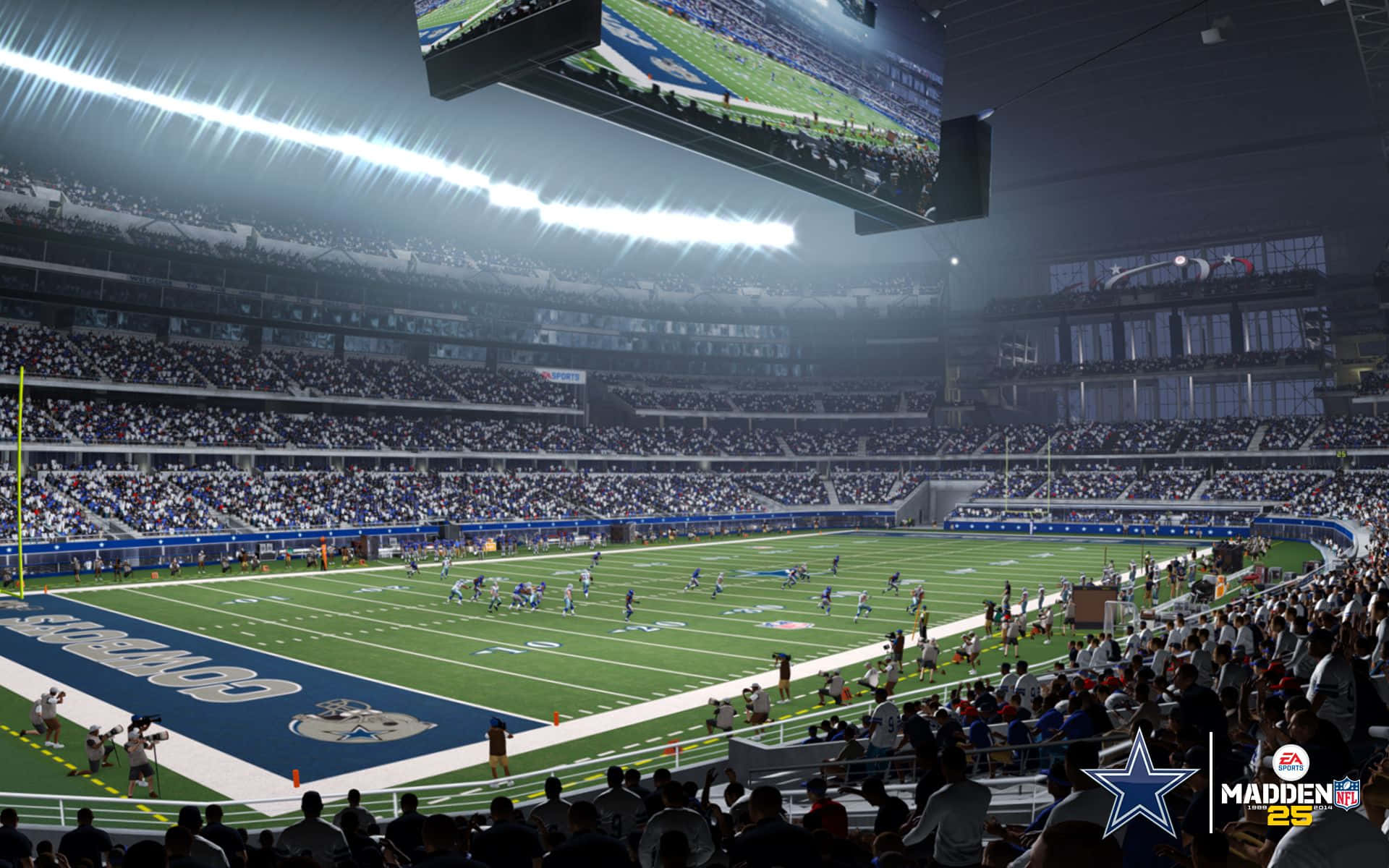 Madden NFL 22, NFL stadium, players on the field, Full HD Desktop Wallpaper