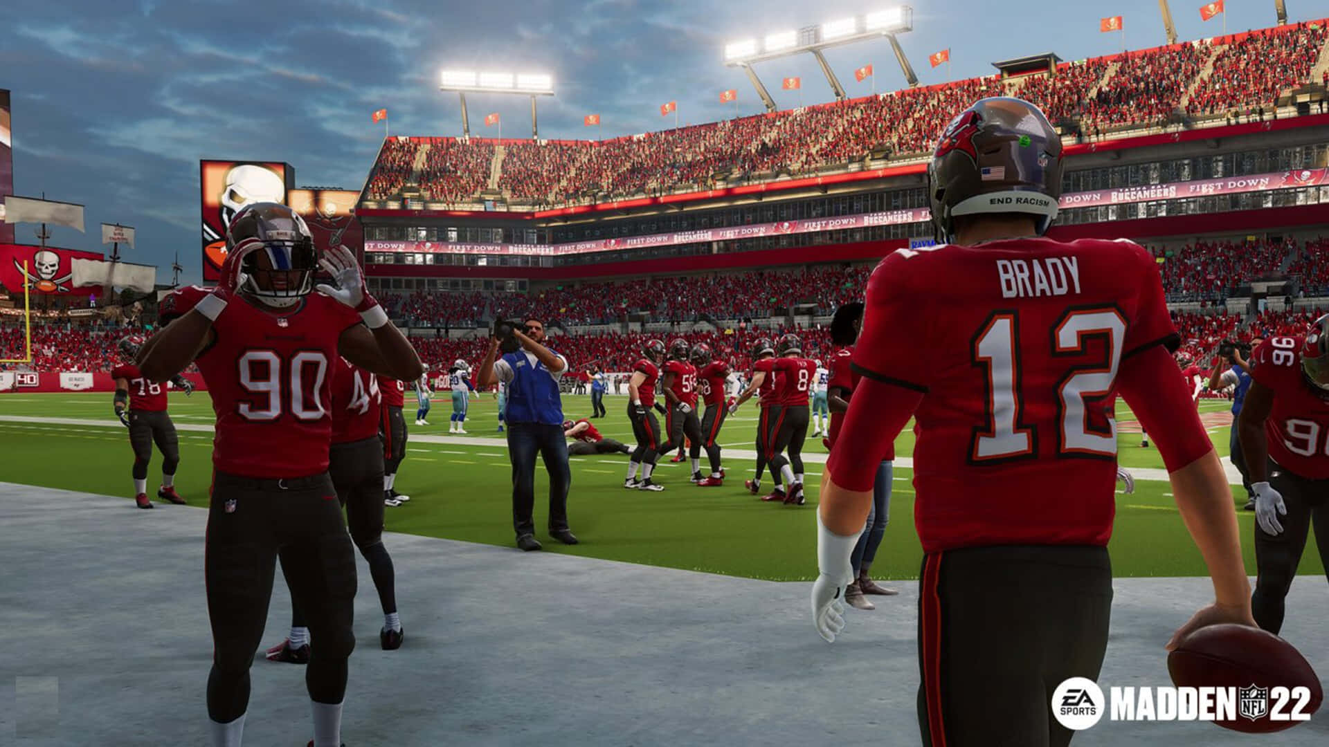 Madden NFL 22, next-gen consoles, stadium field, Full HD Desktop Wallpaper