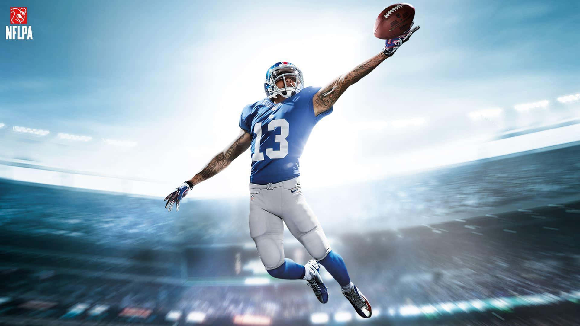 Madden NFL 22, blue jersey number 13, football player, Full HD Desktop Wallpaper